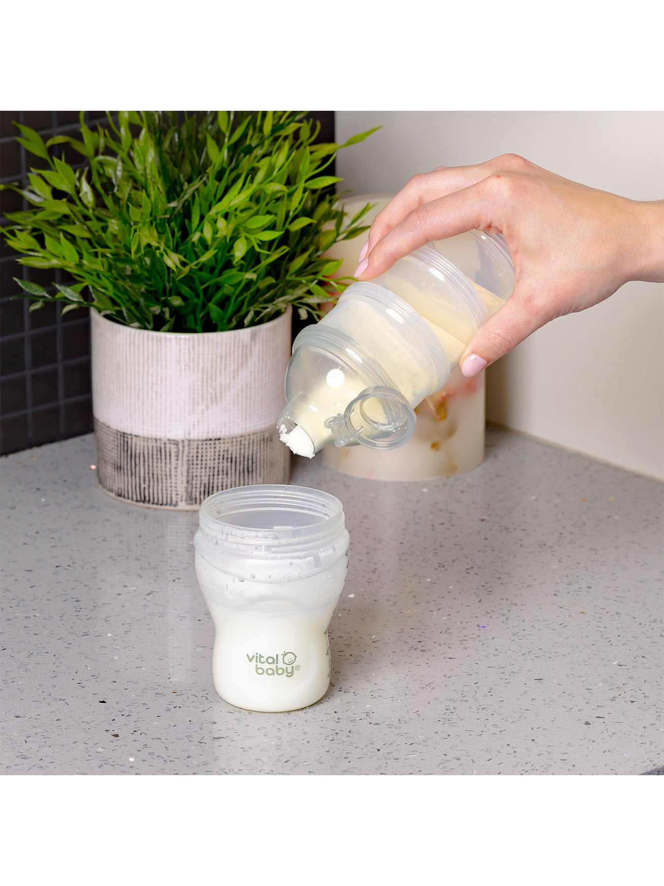 Stacking Formula Dispenser White