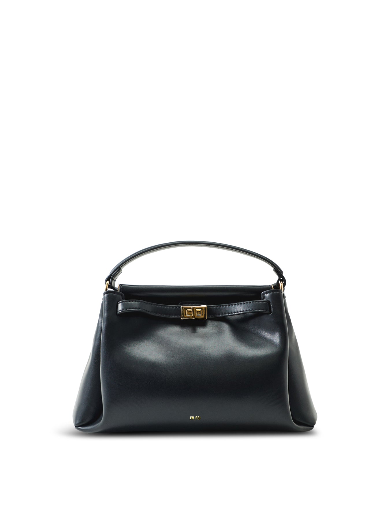 Carmen Top Handle Clutch Bag Black