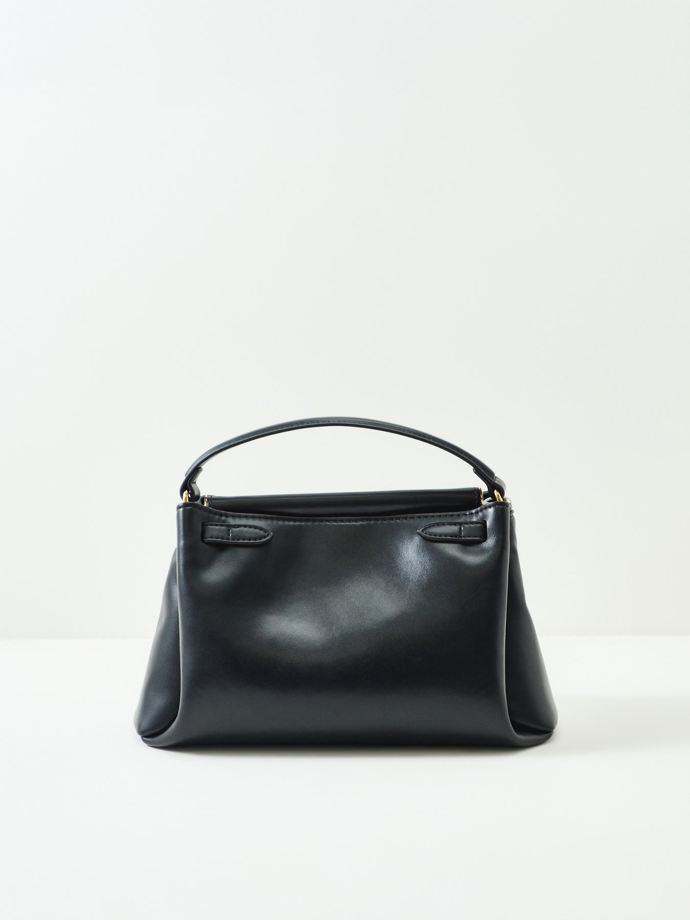 Carmen Top Handle Clutch Bag Black