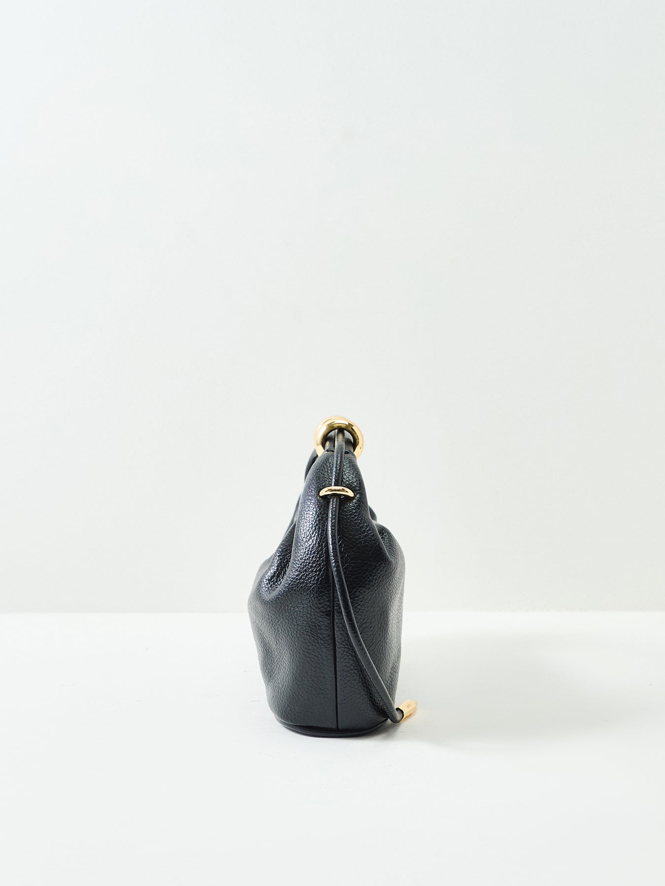 Ellie Top Handle Clutch Bag Black