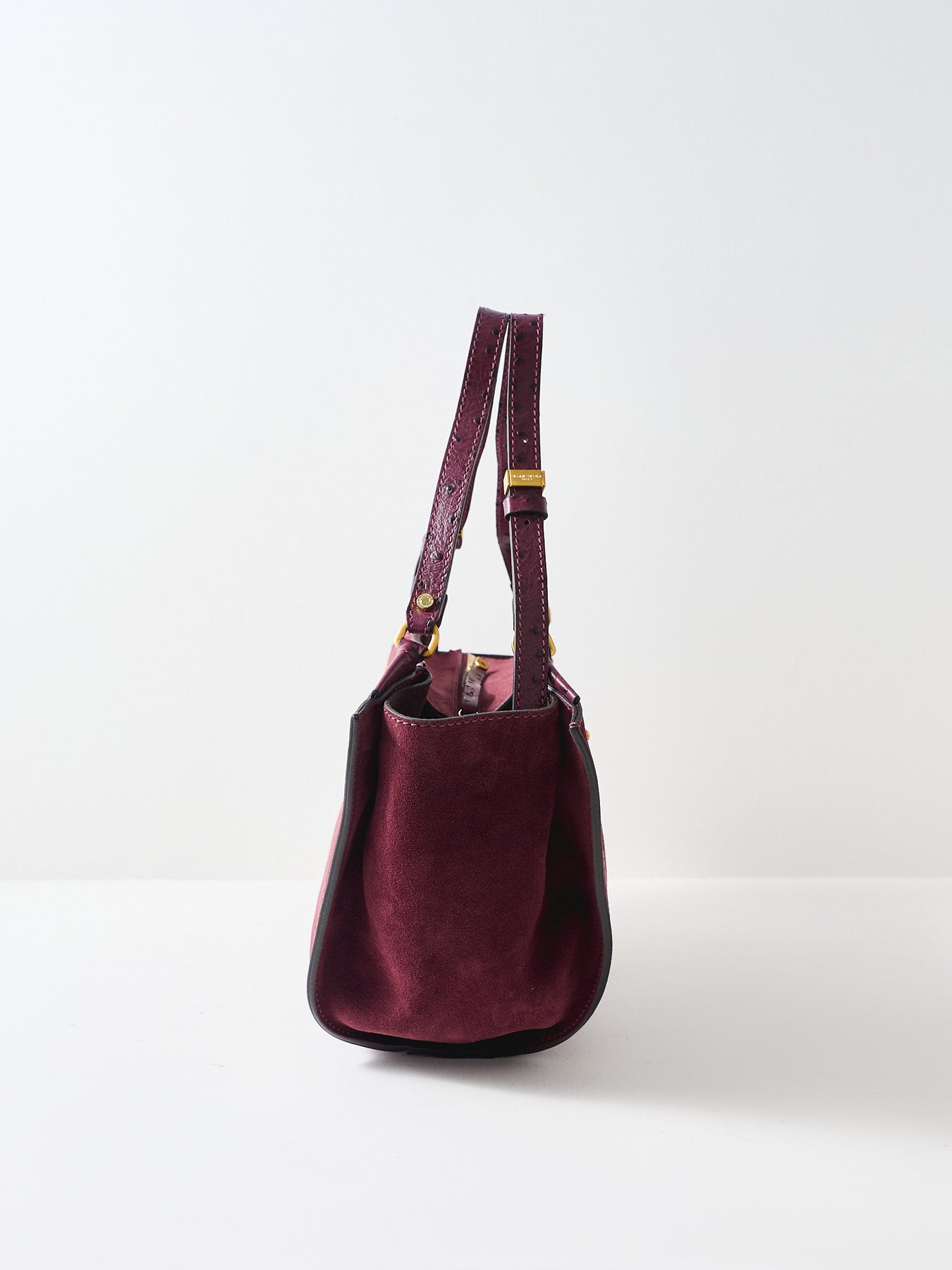 Bloom Suede Tote Bag Brown