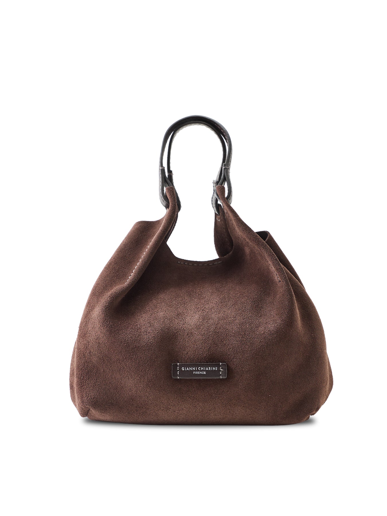 Dua M Suede Crossbody Bag Brown