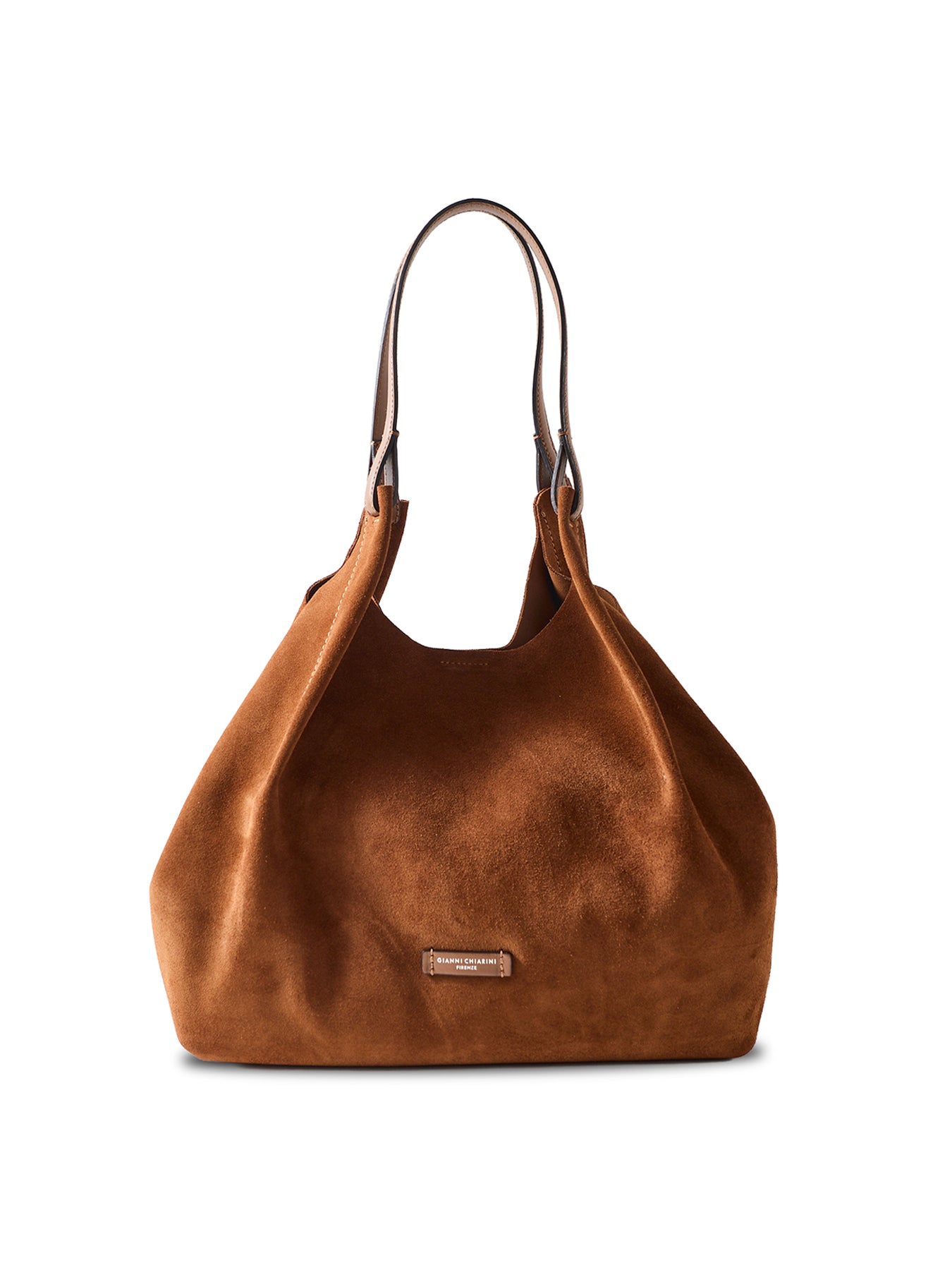 Dua Large Suede Tote Bag Cognac
