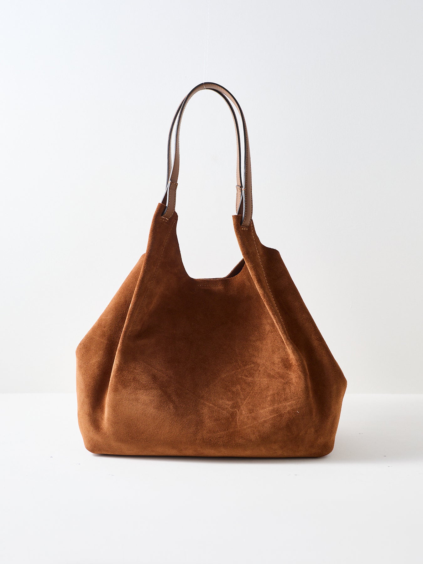 Dua Large Suede Tote Bag Cognac