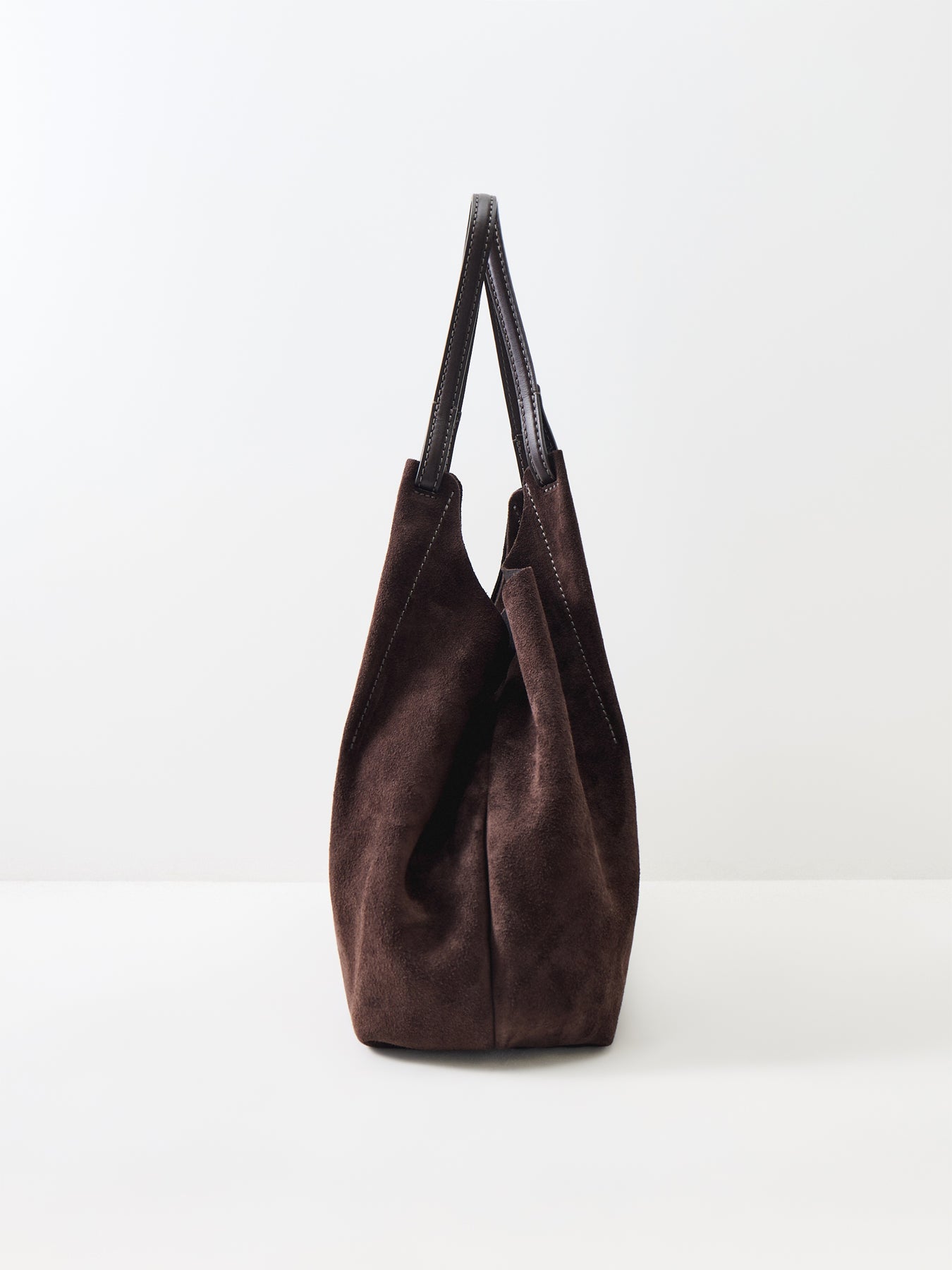 Dua Suede Moka Tote Bag Brown