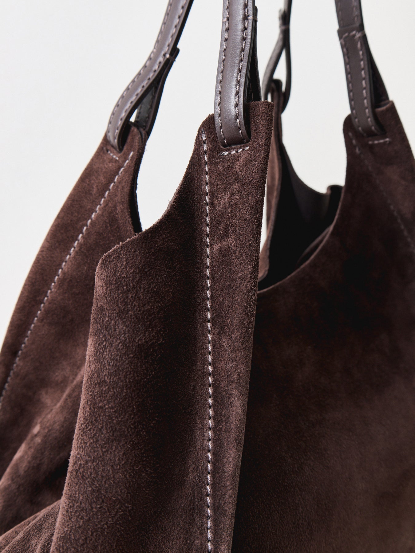 Dua Suede Moka Tote Bag Brown