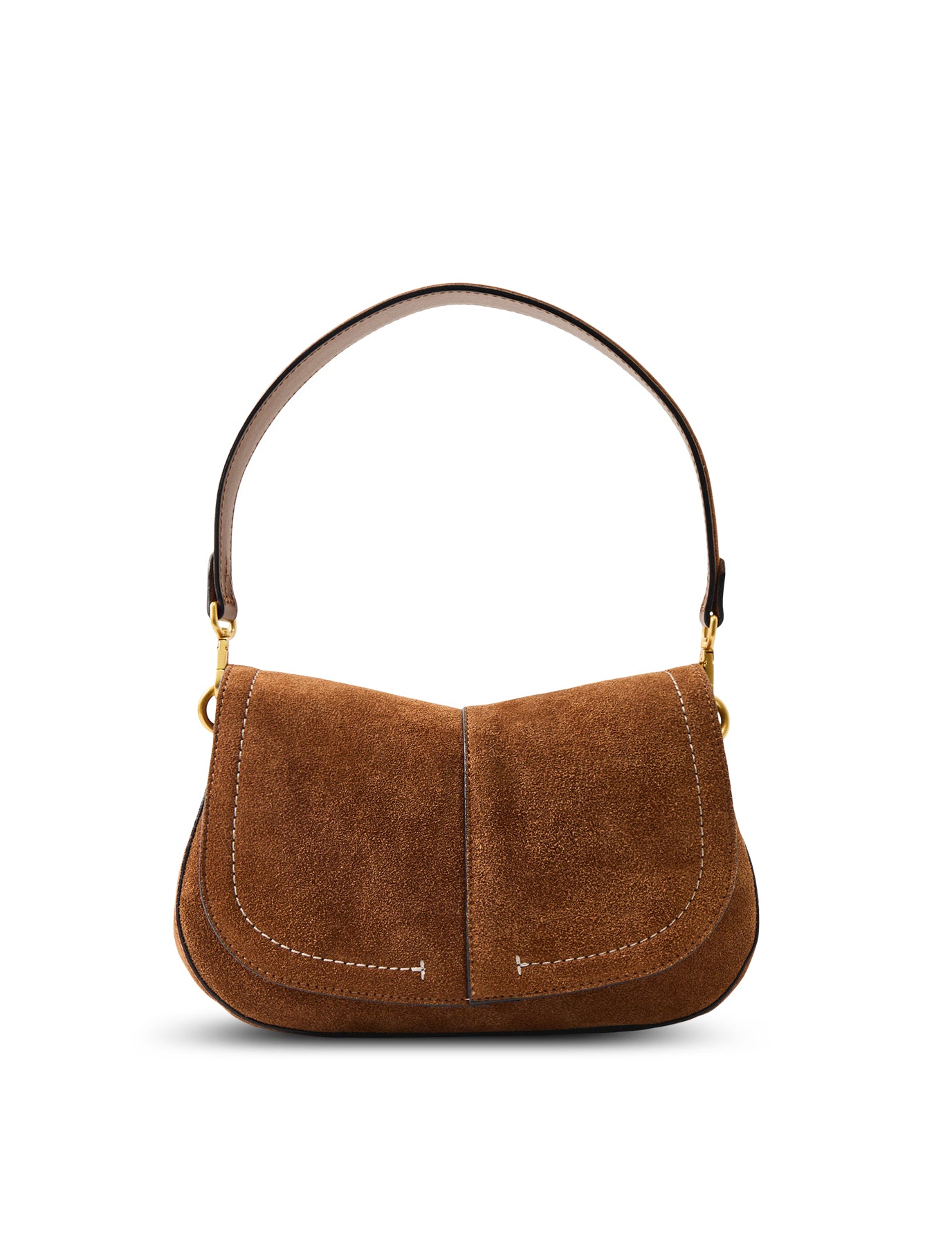 Helena Round Small Shoulder Bag Brown