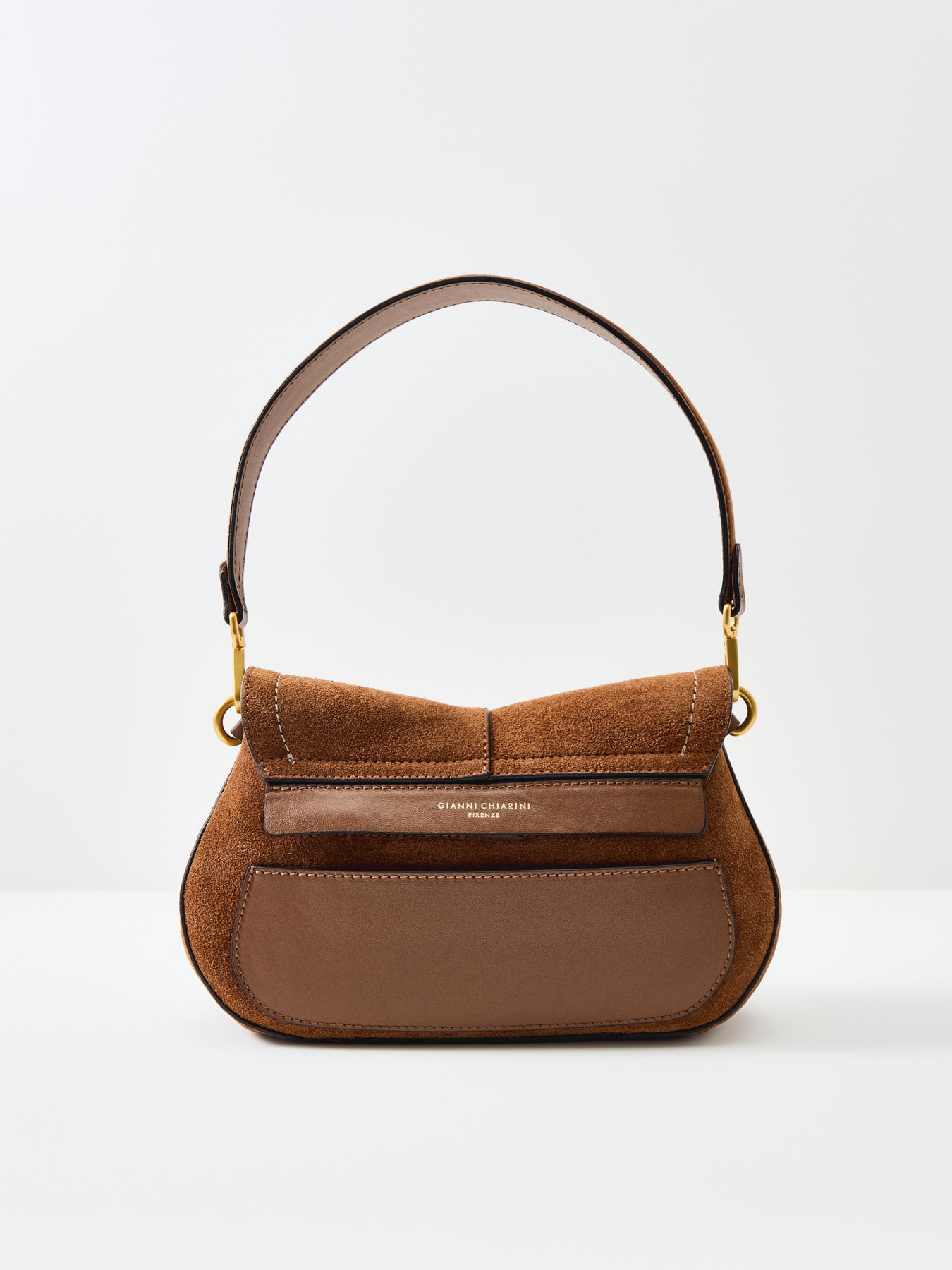 Helena Round Small Shoulder Bag Brown