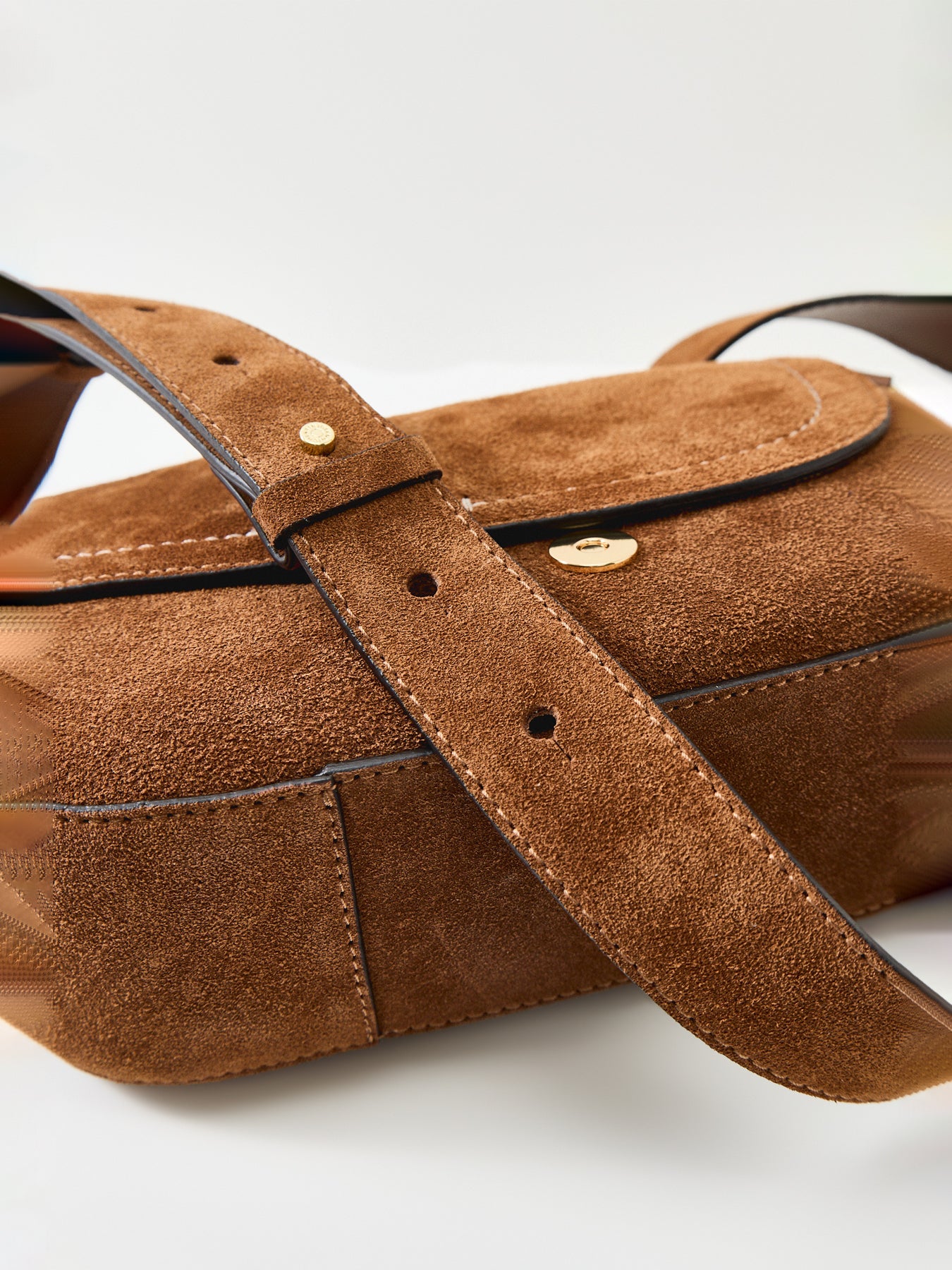 Helena Round Small Shoulder Bag Brown