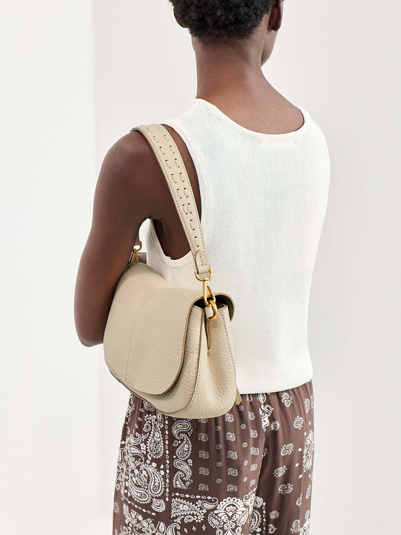 New Helena Small Shoulder Bag White