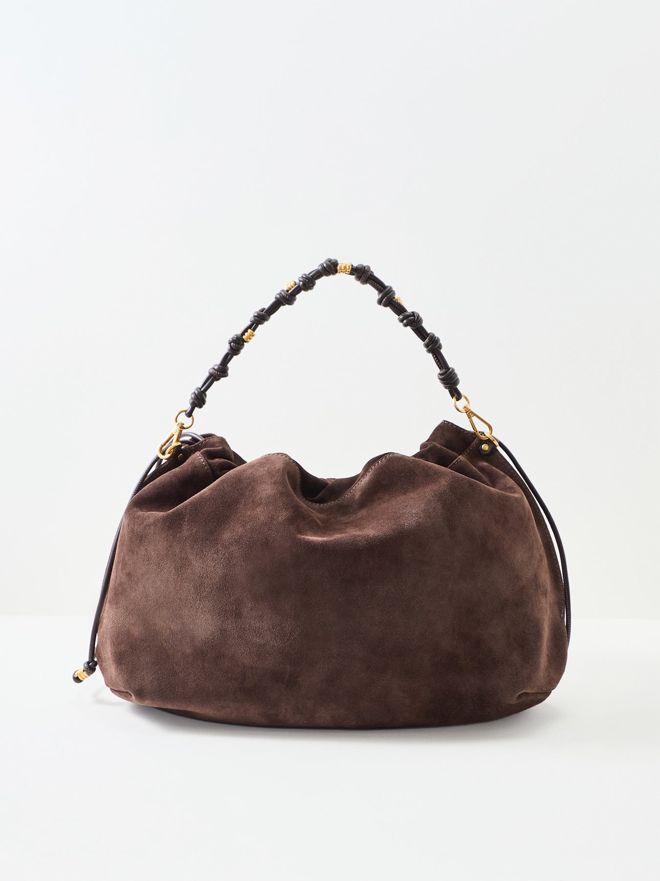 Morgana Suede Tote Bag Brown