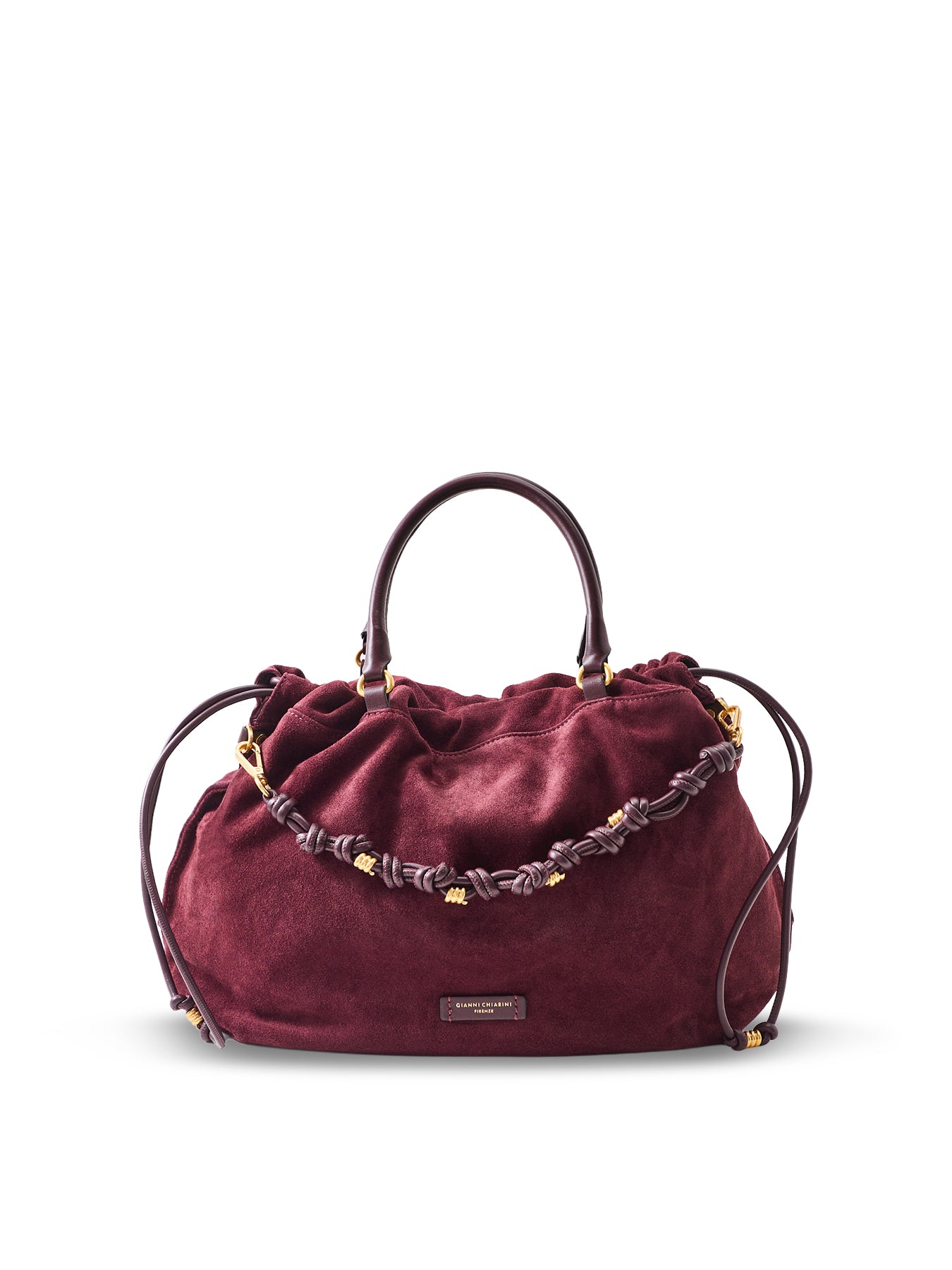 Morgana Large Suede Tote Bag Amarone