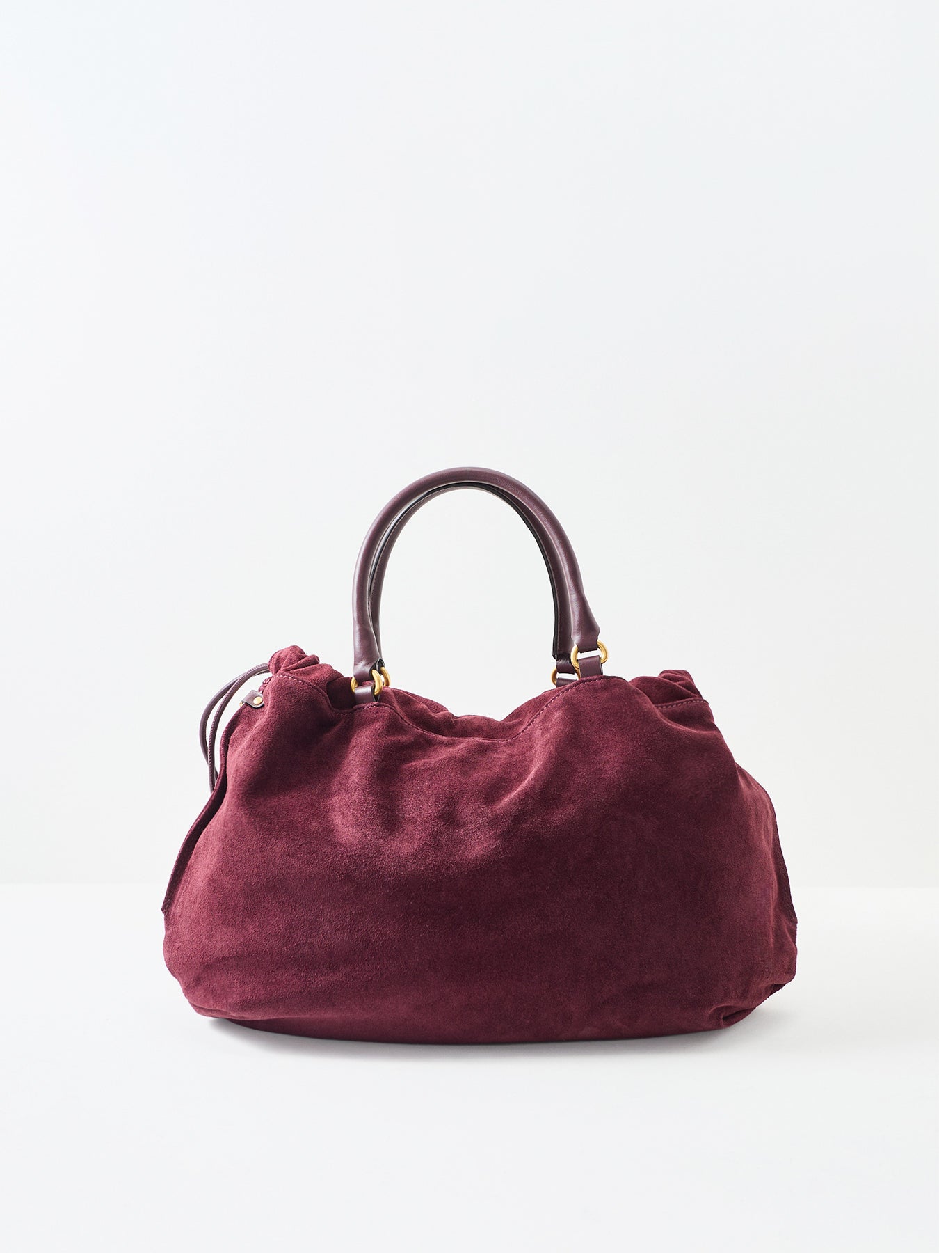 Morgana Large Suede Tote Bag Amarone