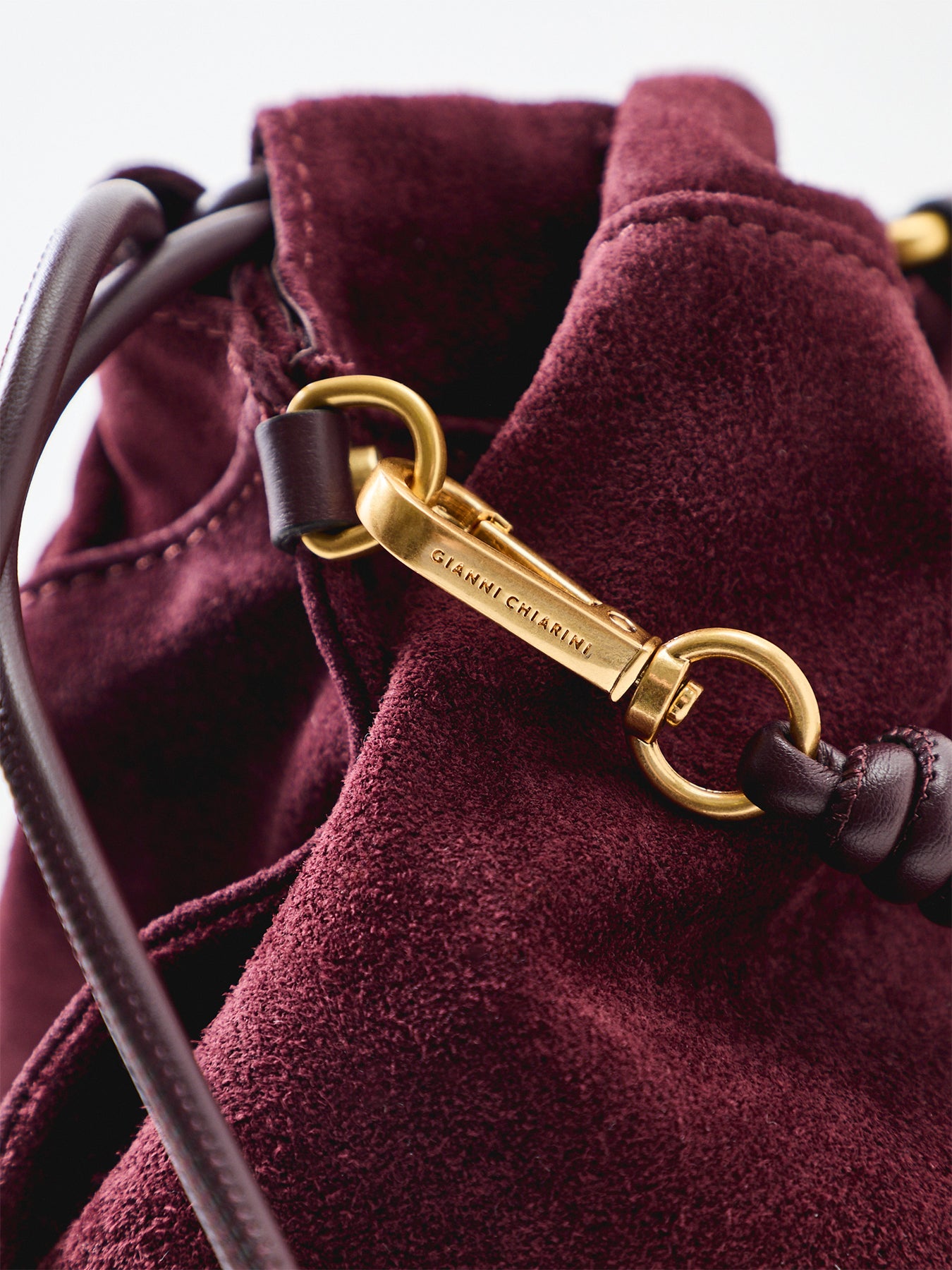 Morgana Large Suede Tote Bag Amarone