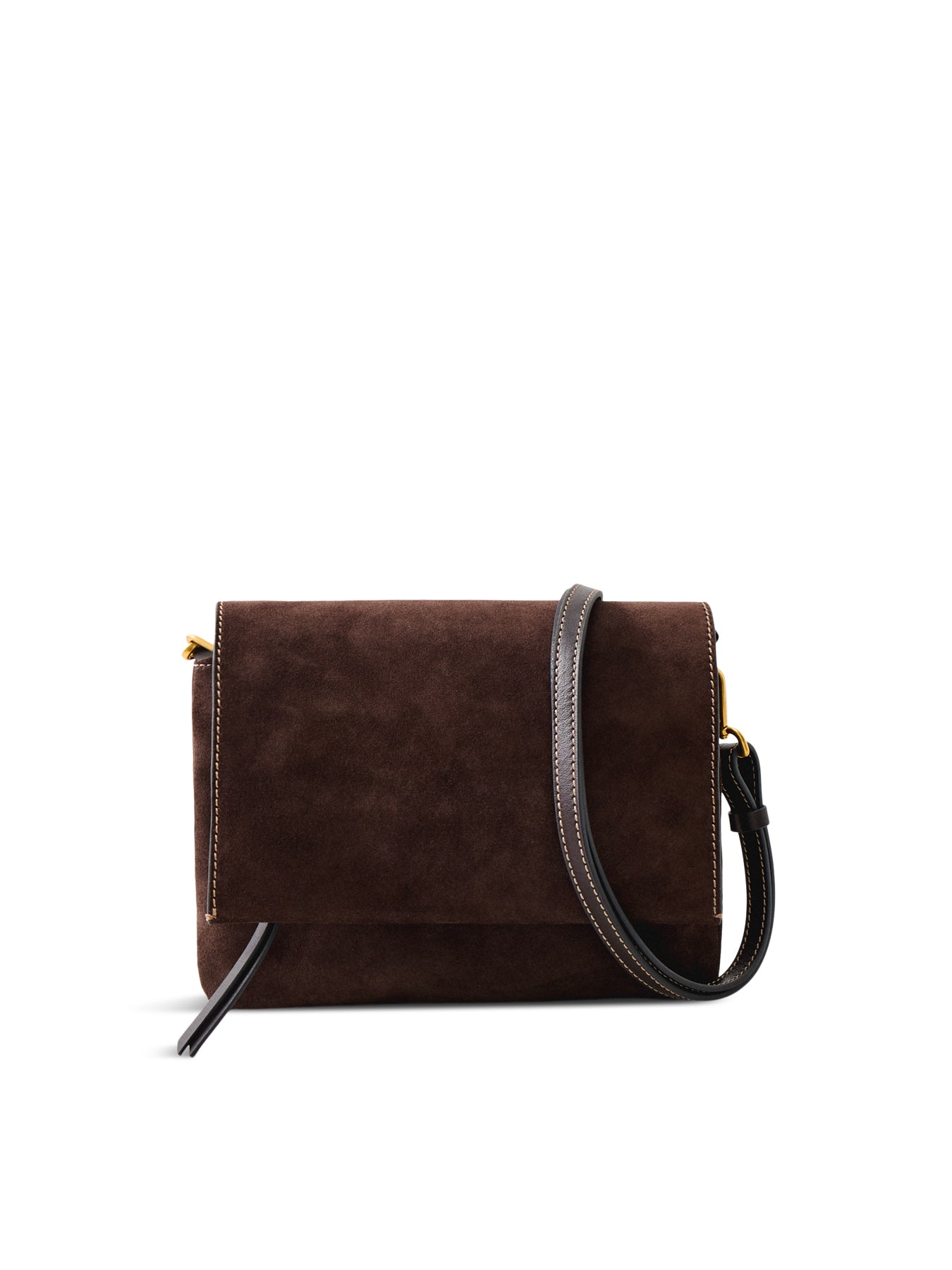 Three Suede Small Crossbody Bag Brown