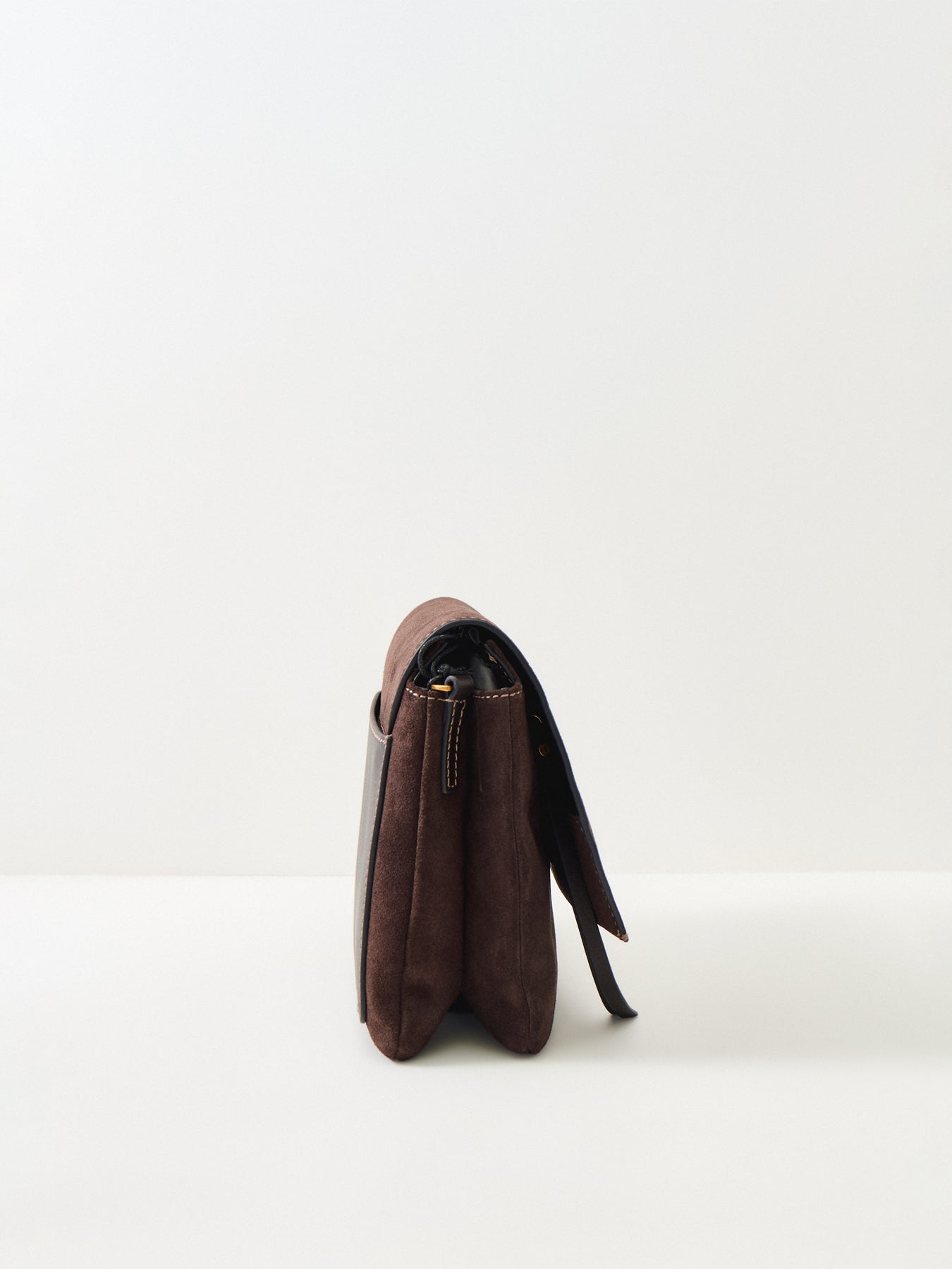 Three Suede Small Crossbody Bag Brown