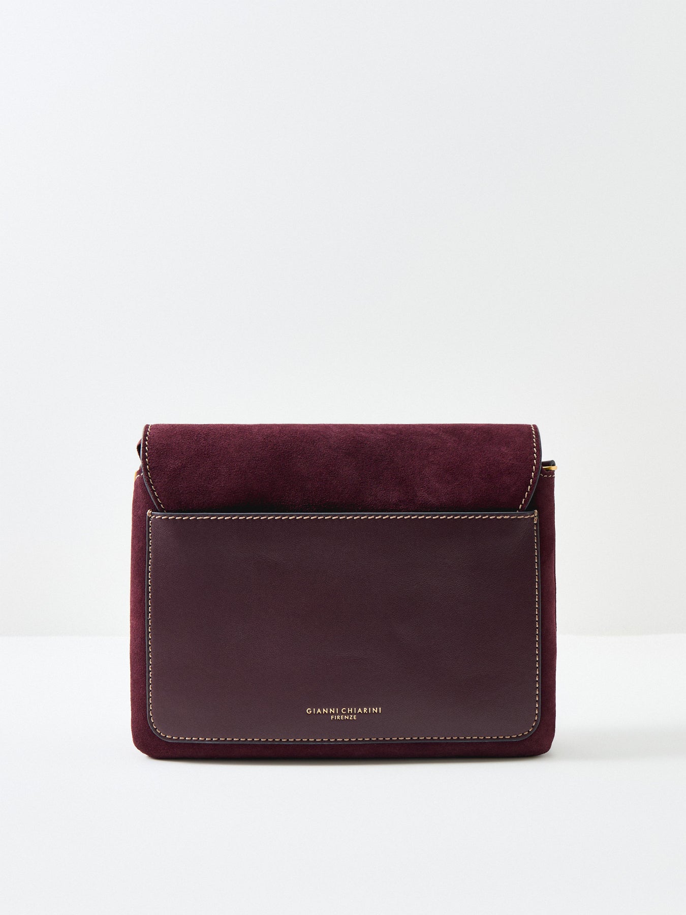Three Suede Small Crossbody Bag Burgundy
