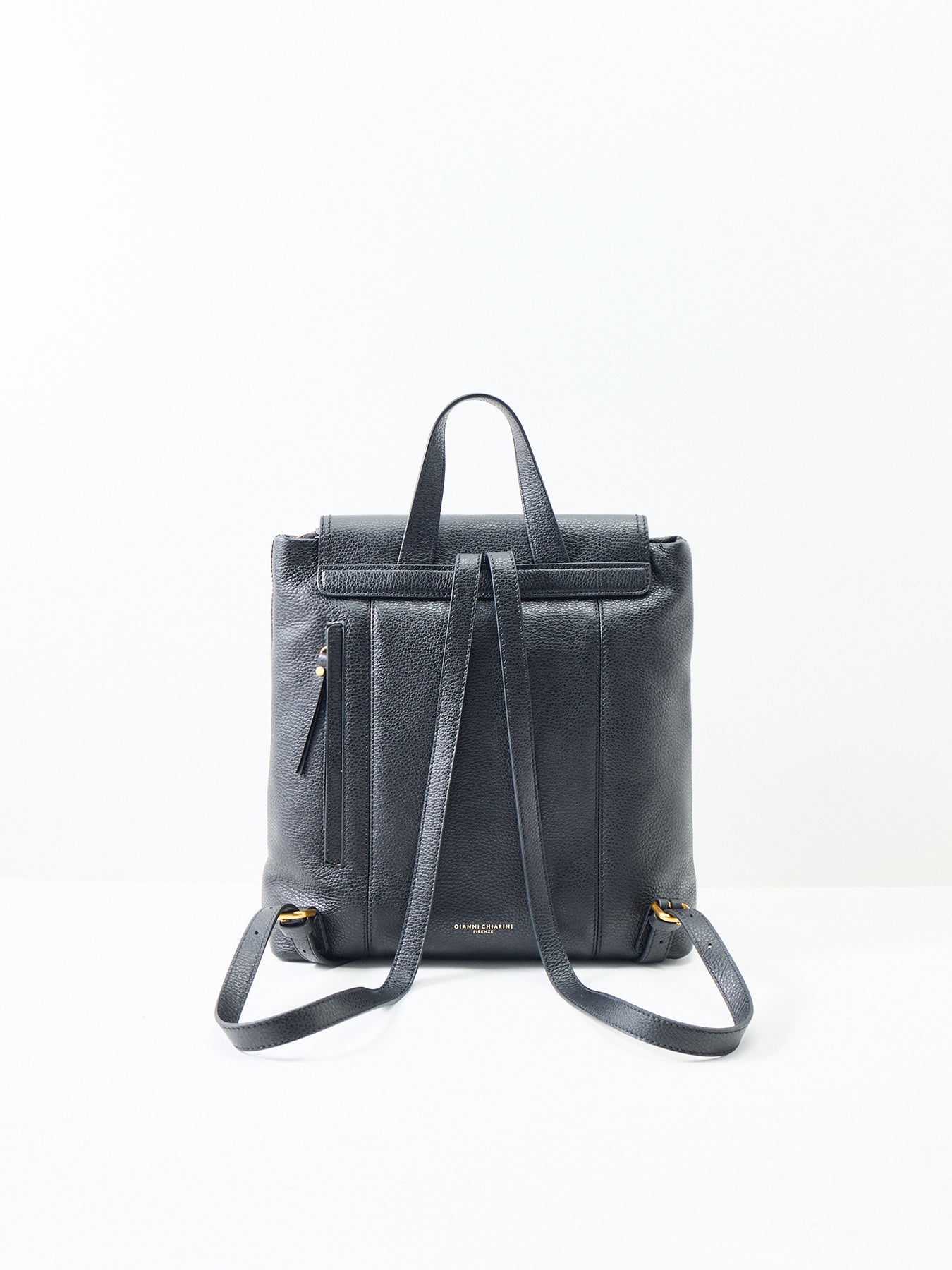 Vicky Leather Backpack Black