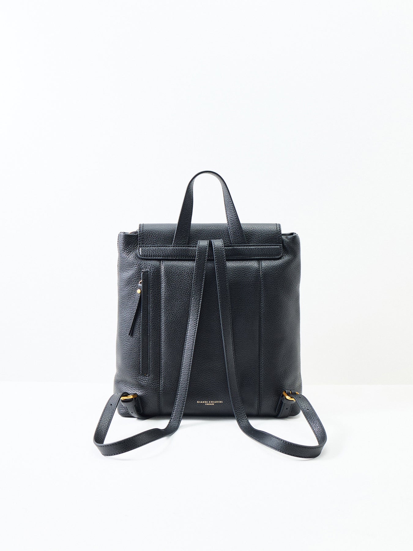 Vicky Leather Backpack Black