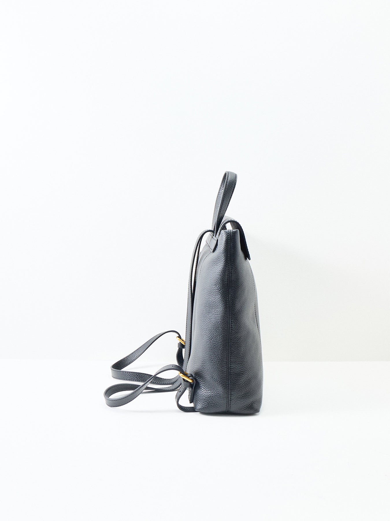 Vicky Leather Backpack Black