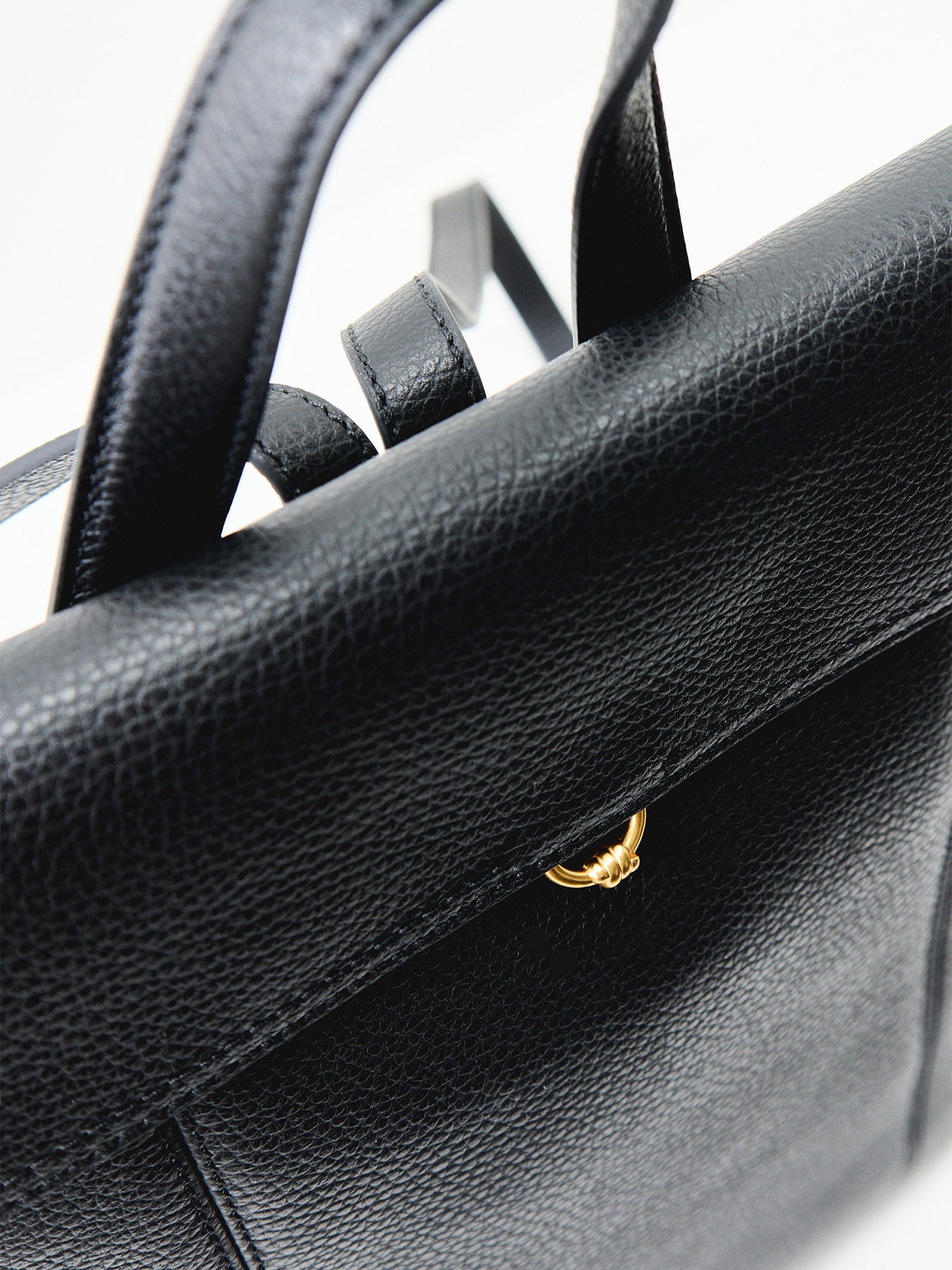 Vicky Leather Backpack Black