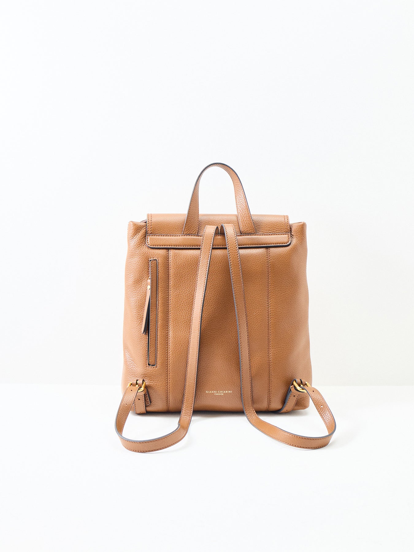 Vicky Leather Backpack Tan