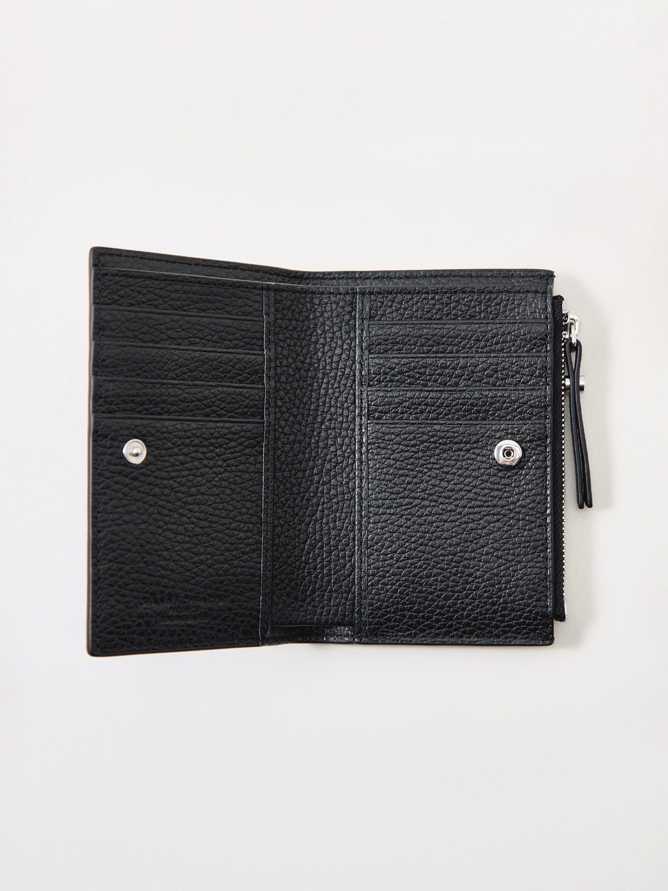 Grana Dollaro Zip Top Wallet Black