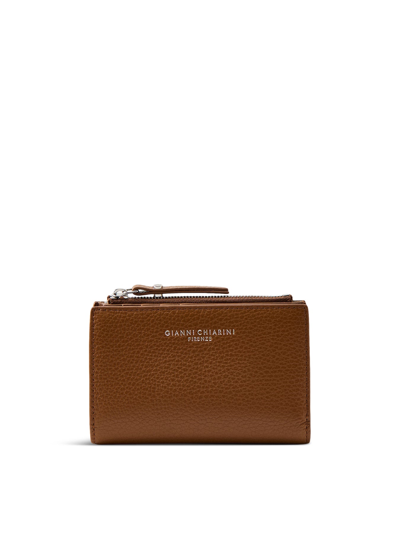 Grana Dollaro Zip Top Wallet Tan
