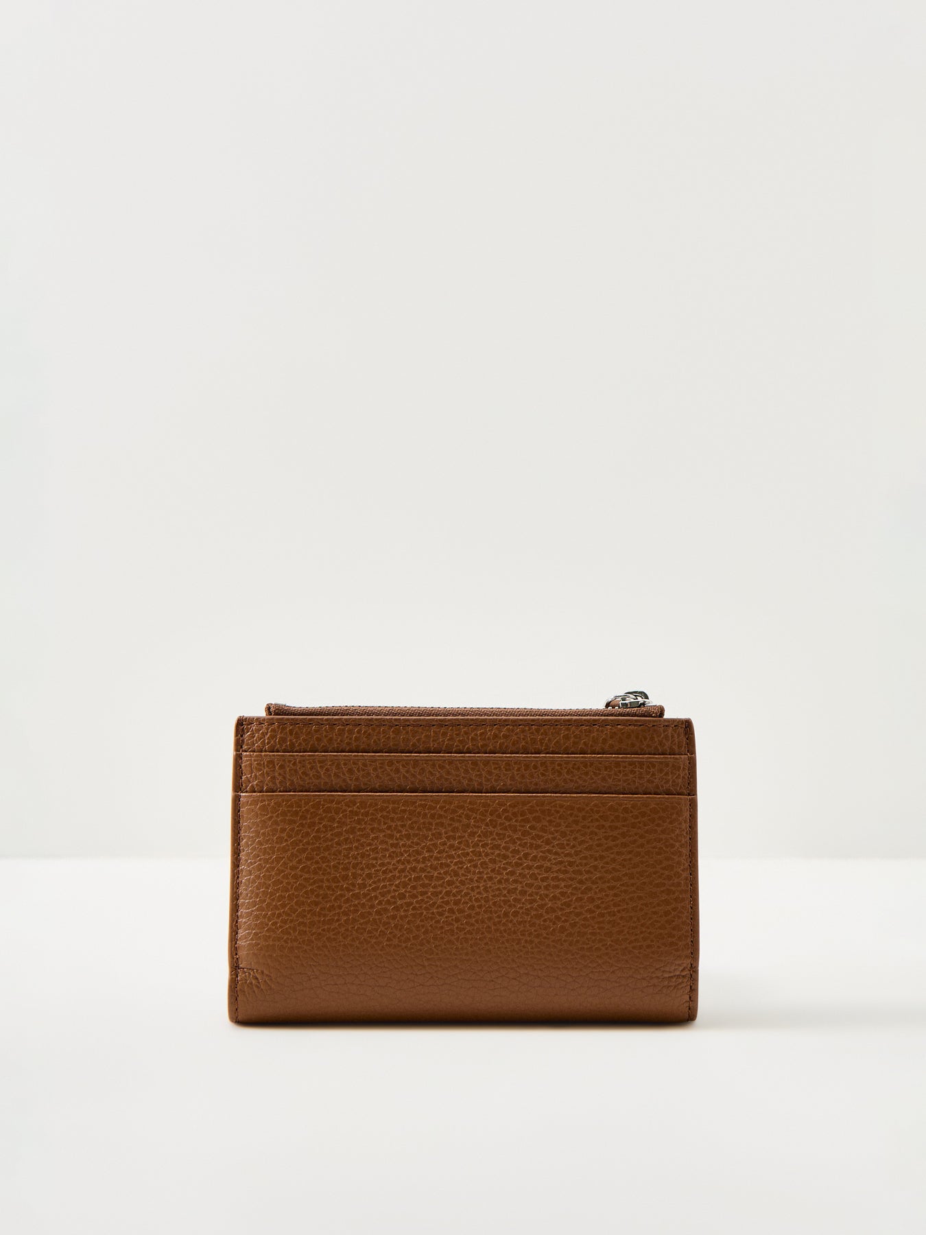 Grana Dollaro Zip Top Wallet Tan