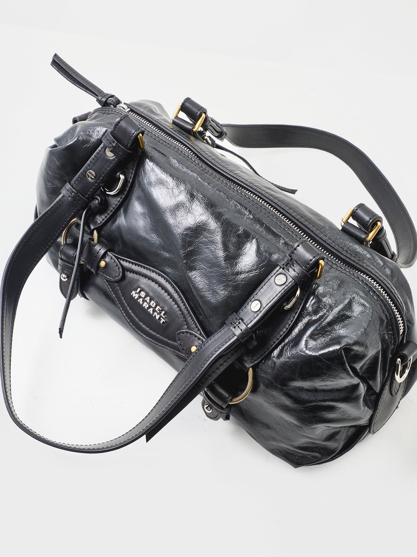 Tilpa Mini Leather Tote Bag Black