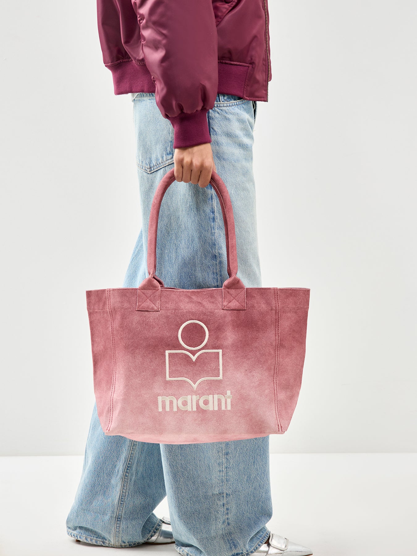 Yenky Zipped Tote Bag Pink