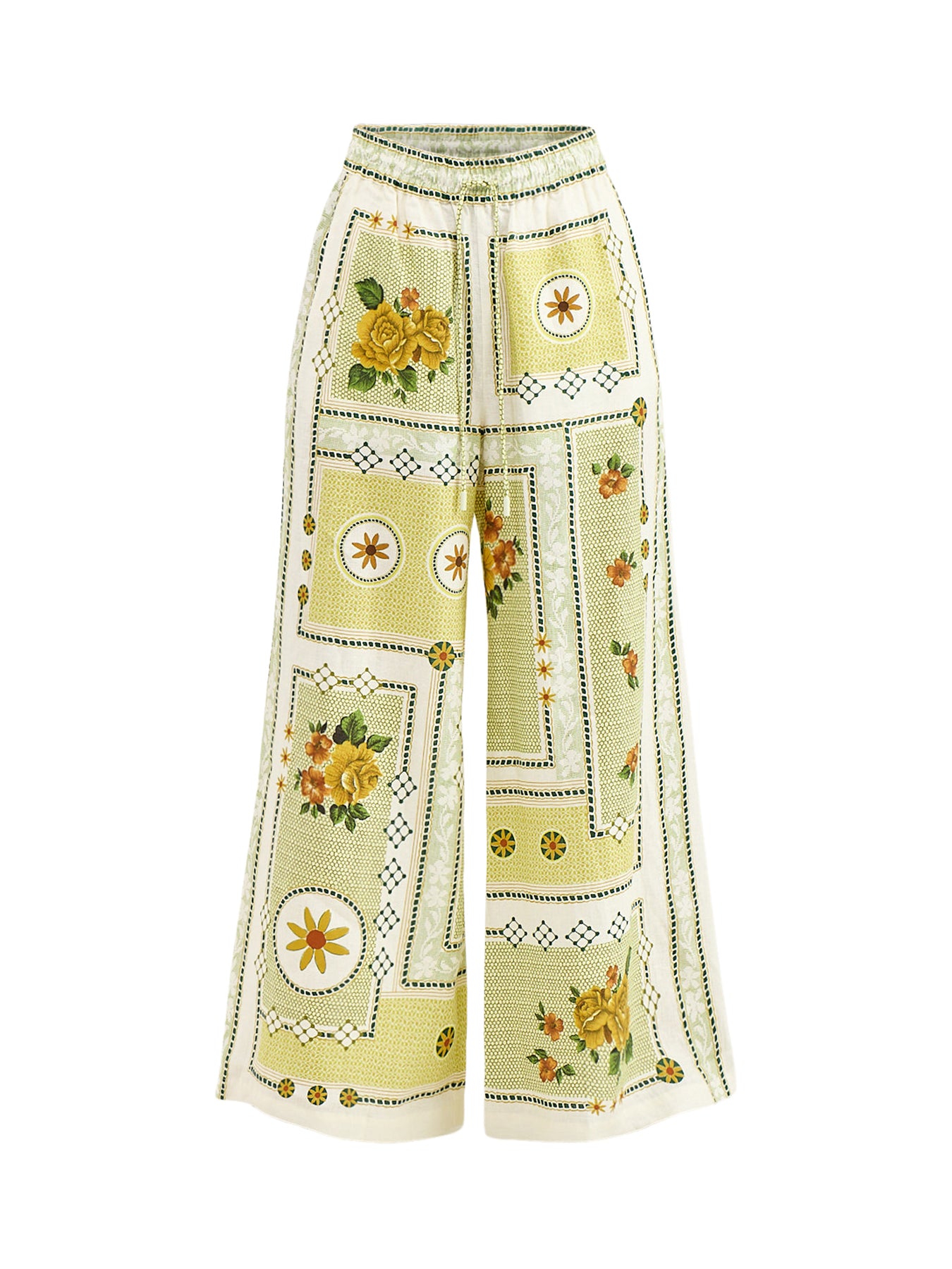Dixie Wide Leg Trousers Green