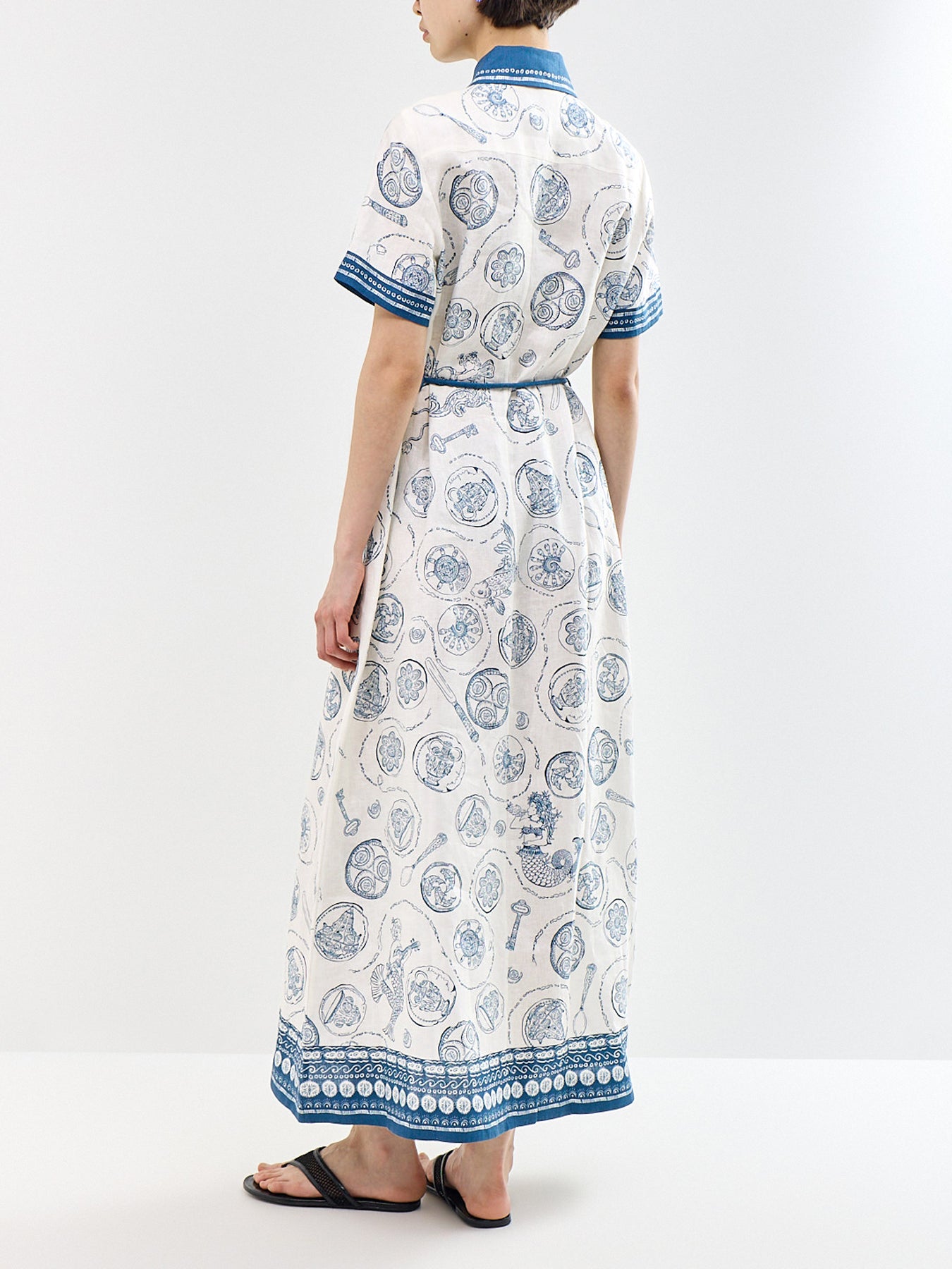 Lucky Shirt Dress White