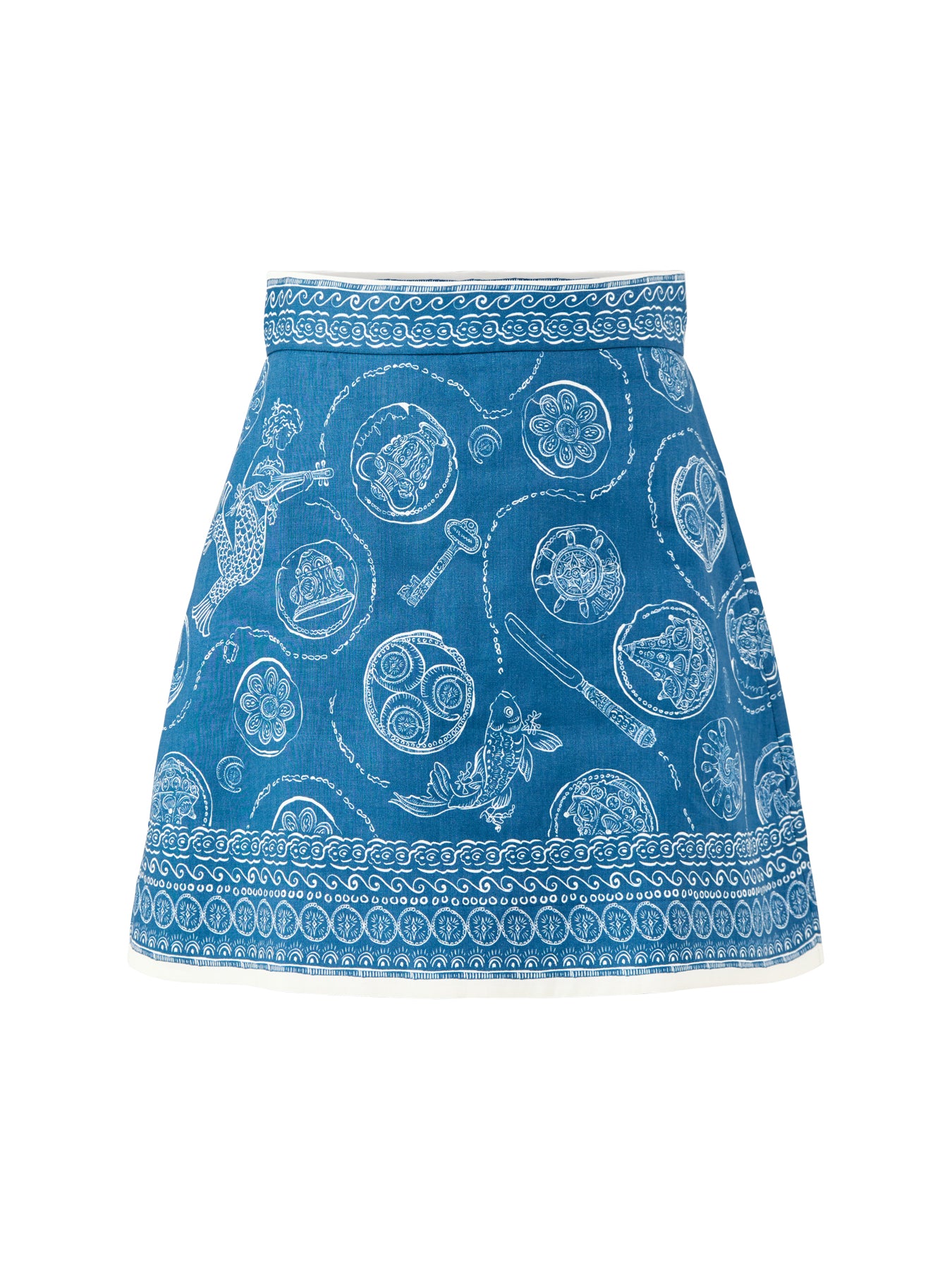 Lucky Mini Skirt Blue