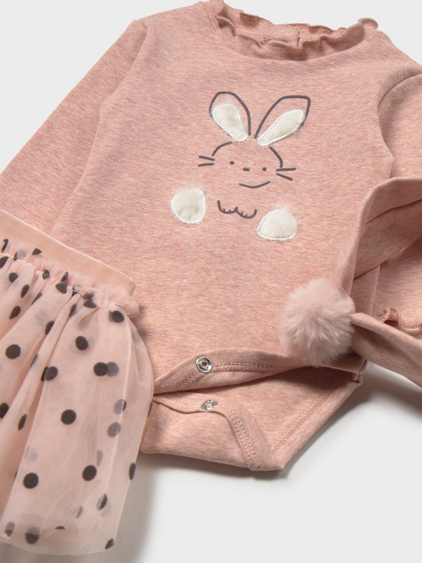 Kids’ Cotton Blend Bodysuit with Tutu Set