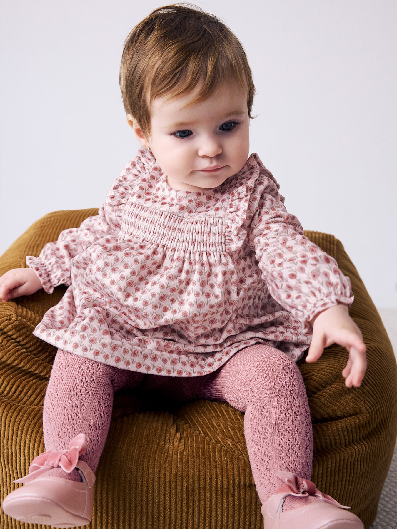 Kids’ Printed Velvet Dress