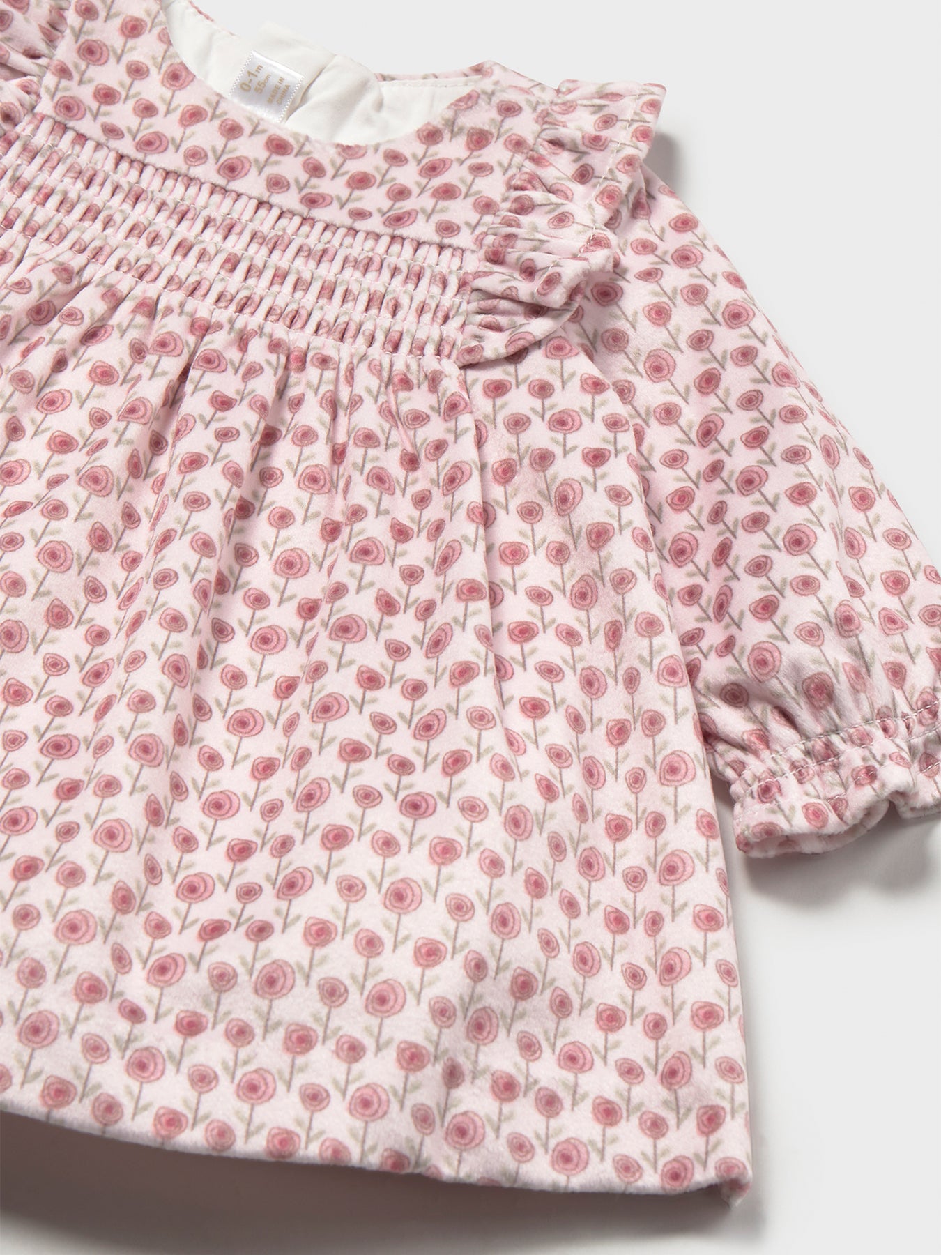 Kids’ Printed Velvet Dress