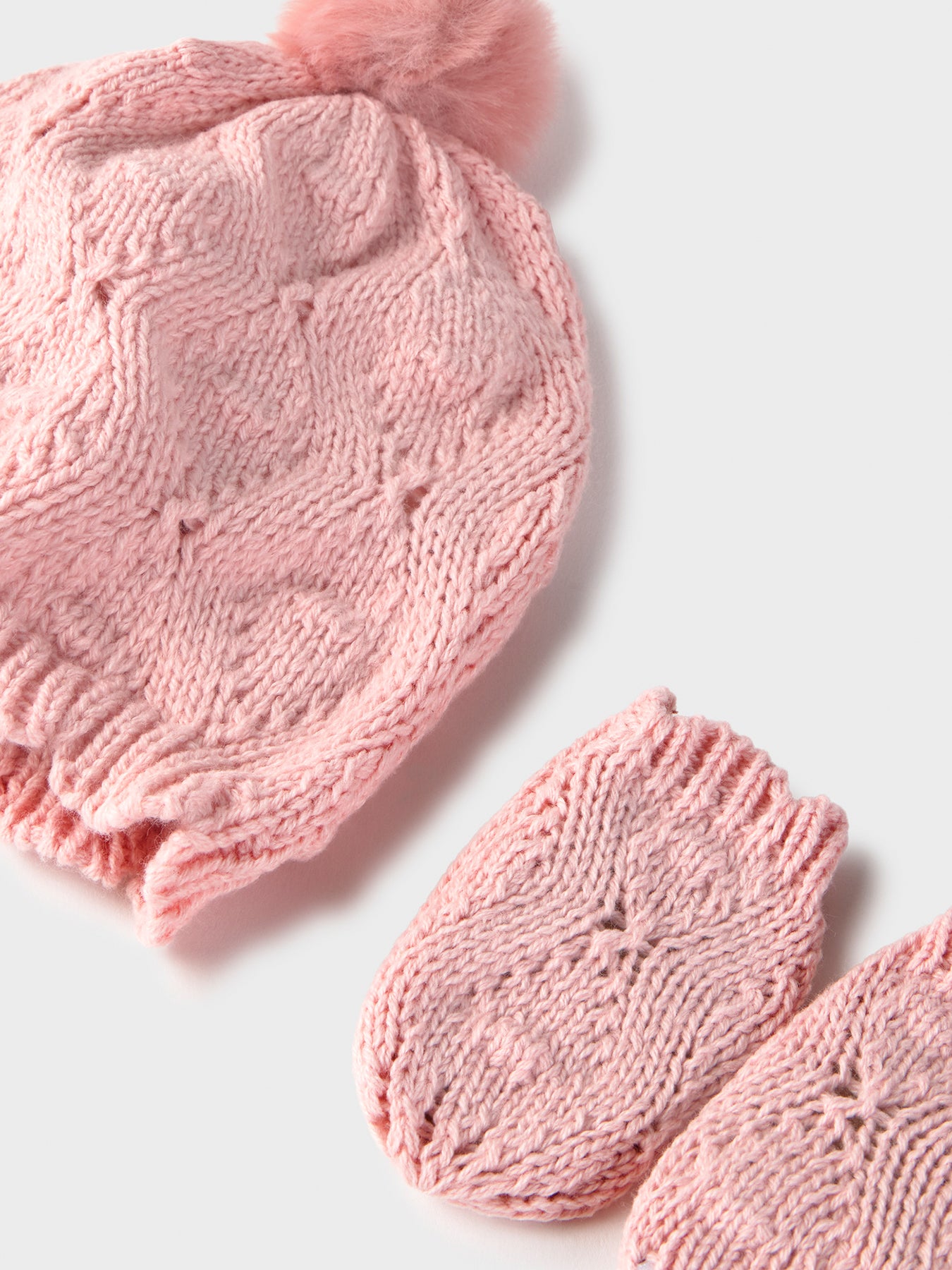 Kids’ Cotton Blend Hat and Gloves Set