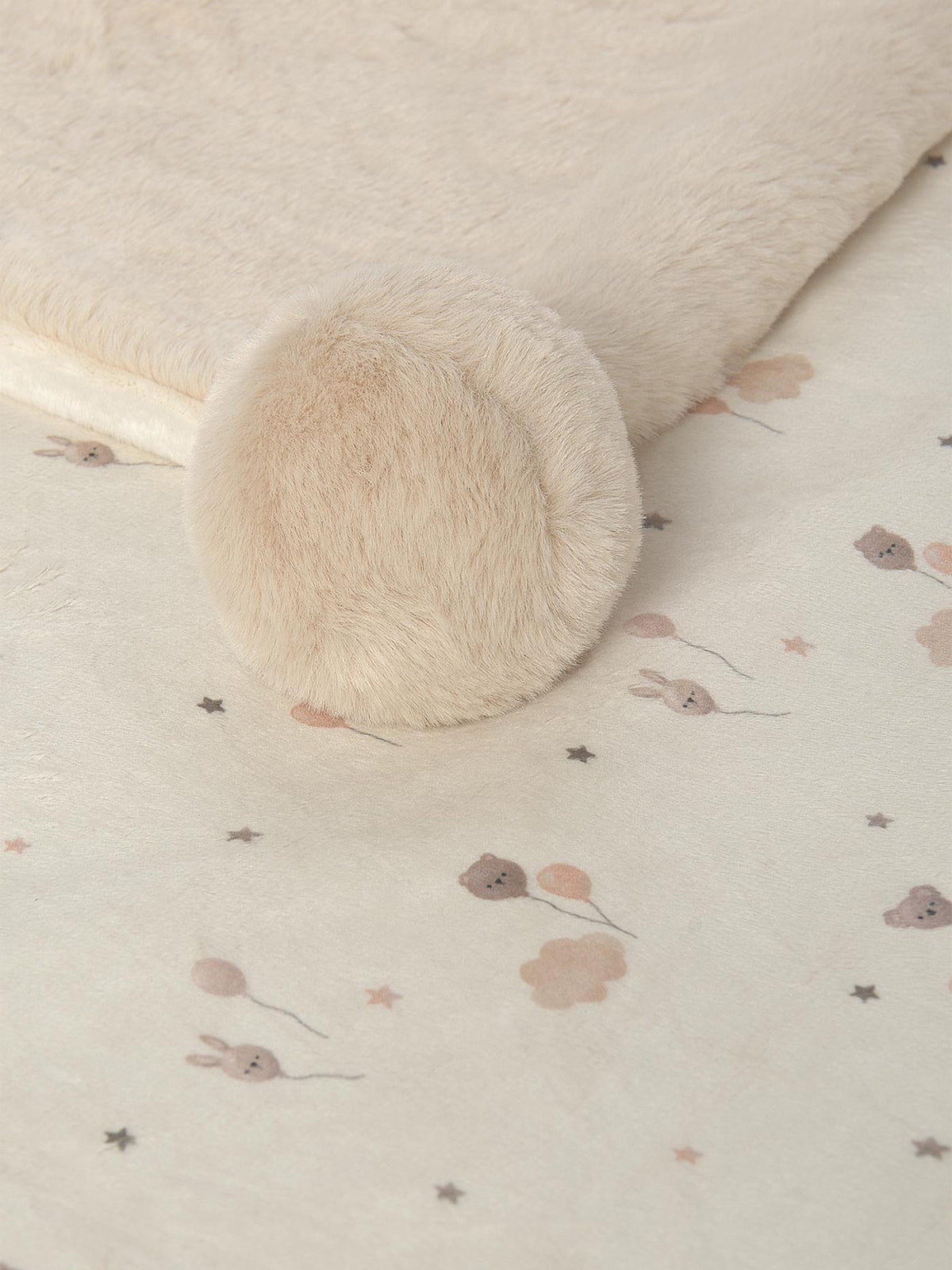 Pom Pom Baby Blanket - Cumin