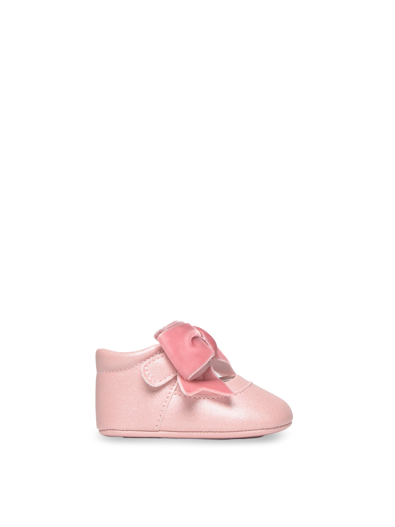 Baby Bow Buckle Shoes Pink