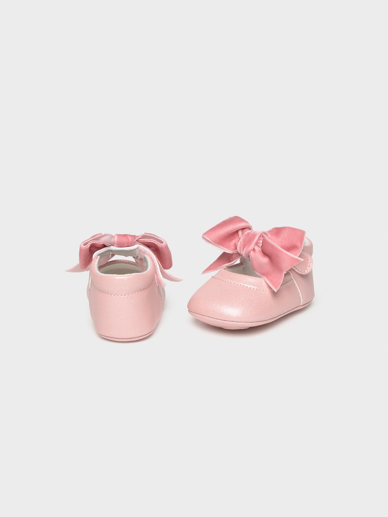 Baby Bow Buckle Shoes Pink