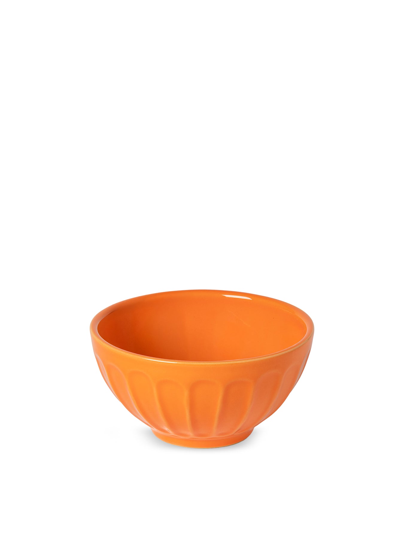 Latte Bowls Set of 4 13cm Tangerine Orange