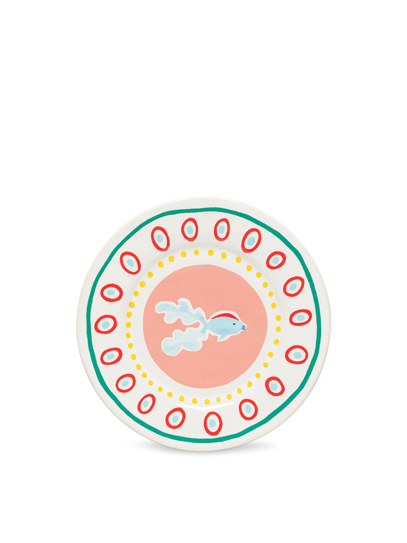 Summer Bliss Guppy Fish Salad Dessert Plate 22cm Multi