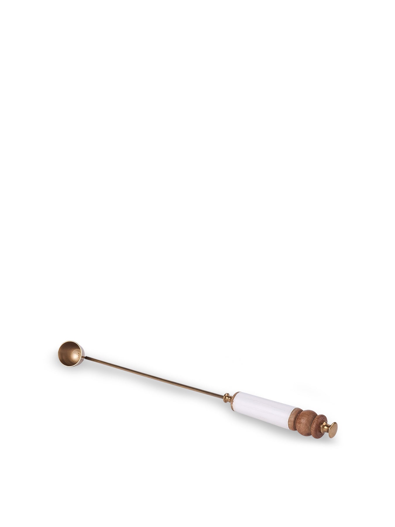 Antique Brass Candle Snuffer Brown