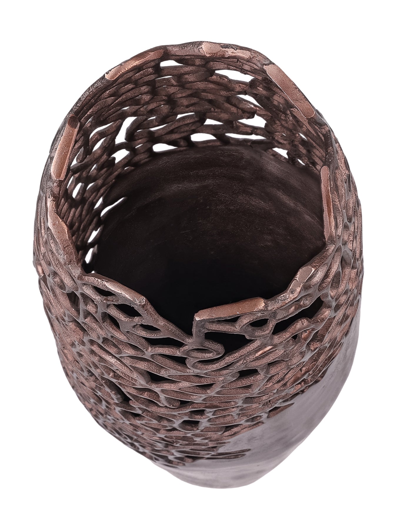 Apo Coral Raw Bronze Large Vase Bronze