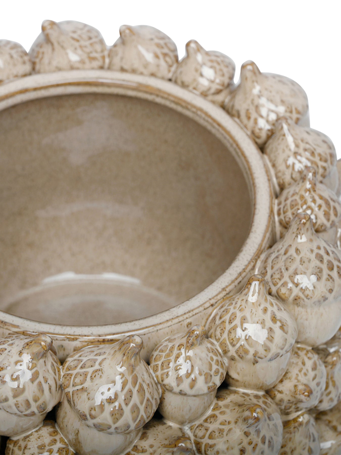 Acorn Cluster Planter Cream