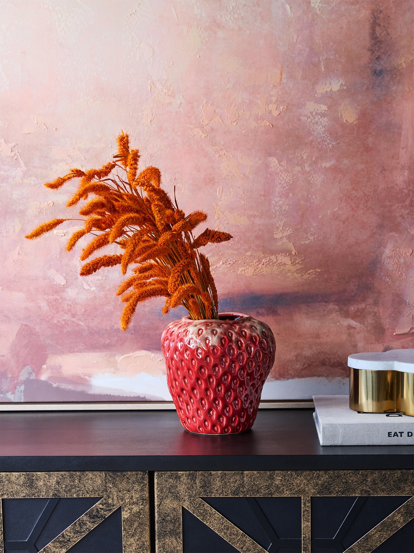 Berry Glaze Vase Medium Red