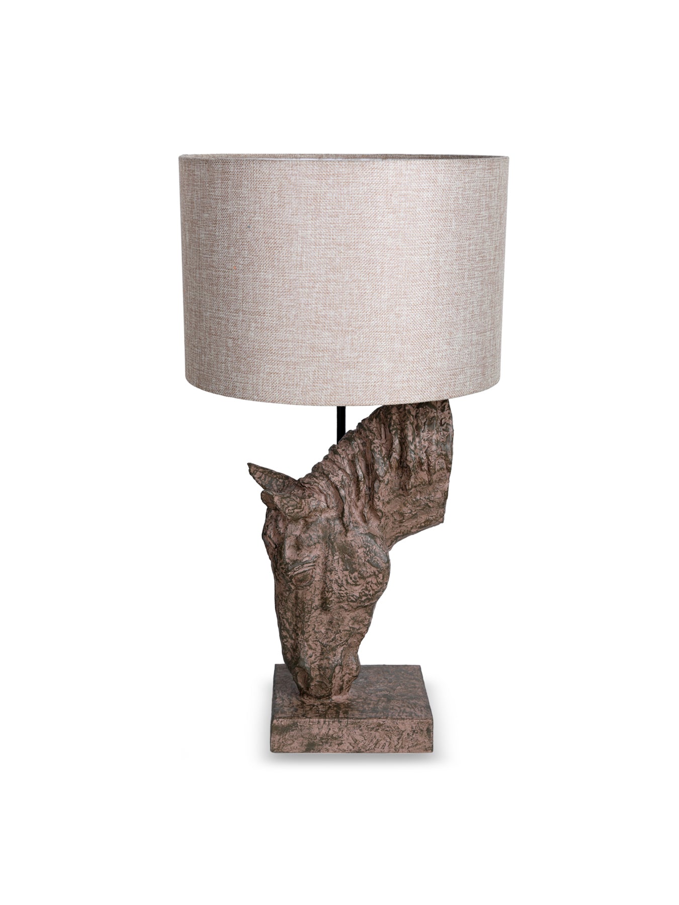 Delia Horse Table Lamp Brown
