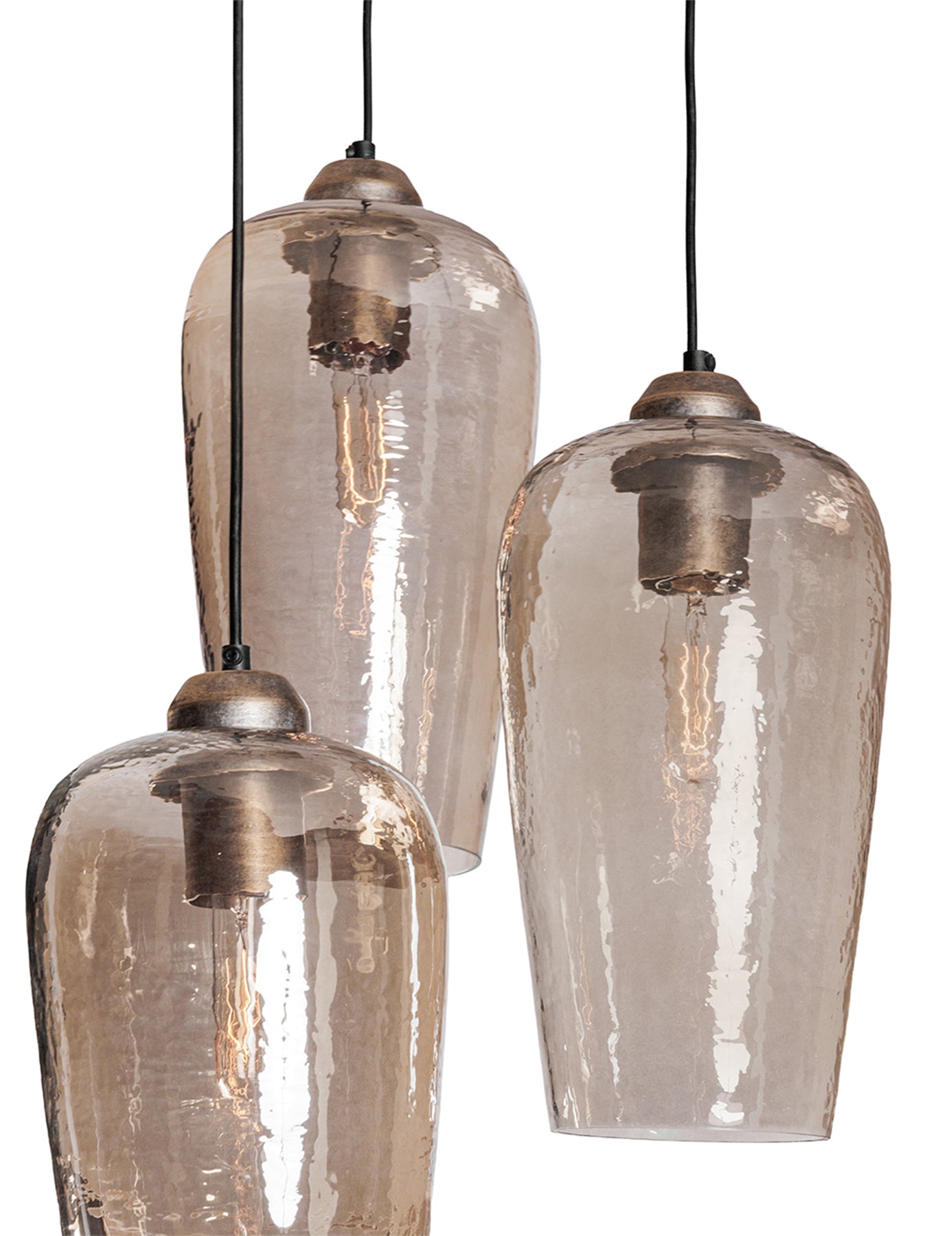 Belgrove 3 Light Drop Pendant Brown