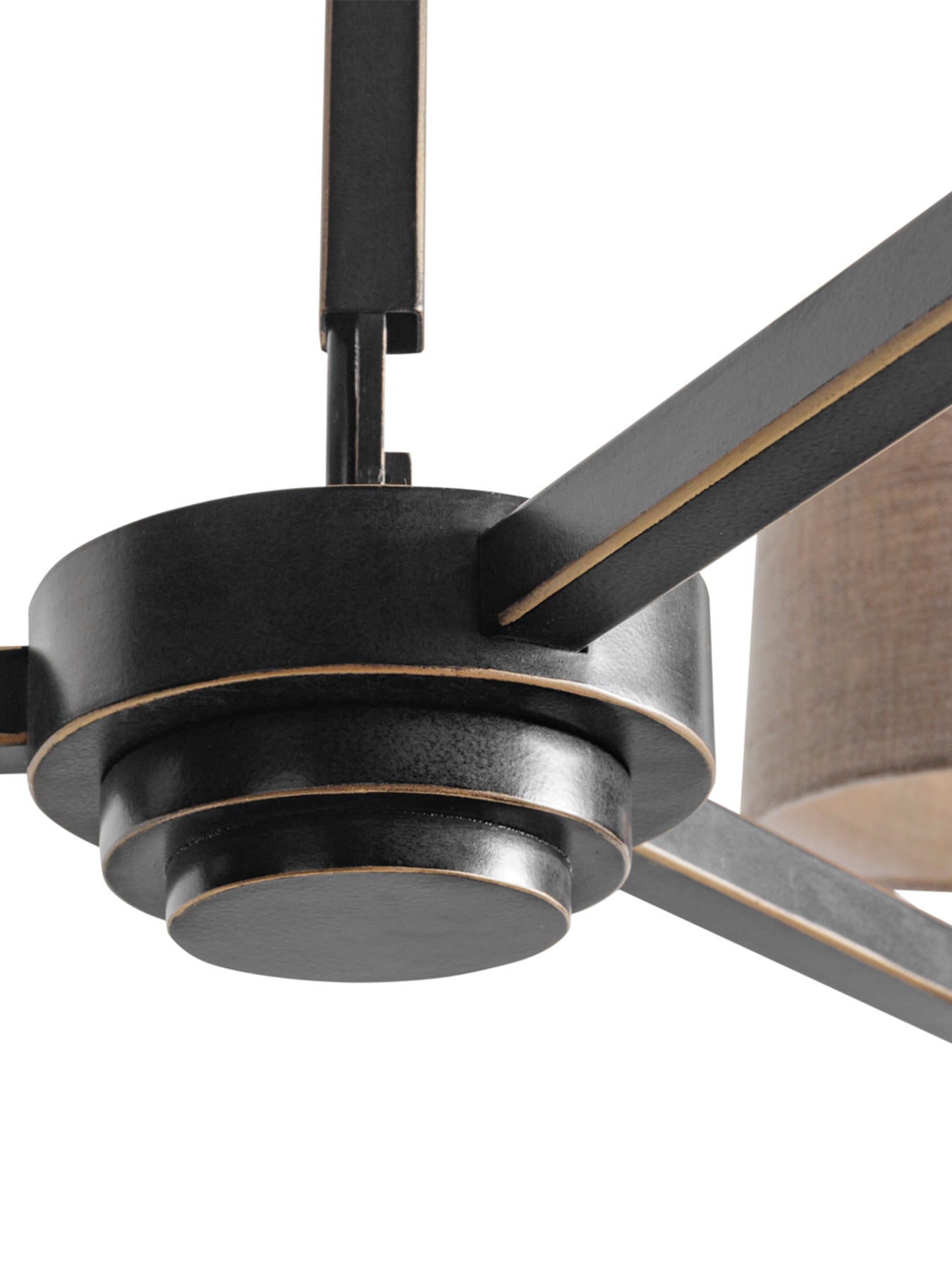 Stella Three Light Pendant With Shades Brown